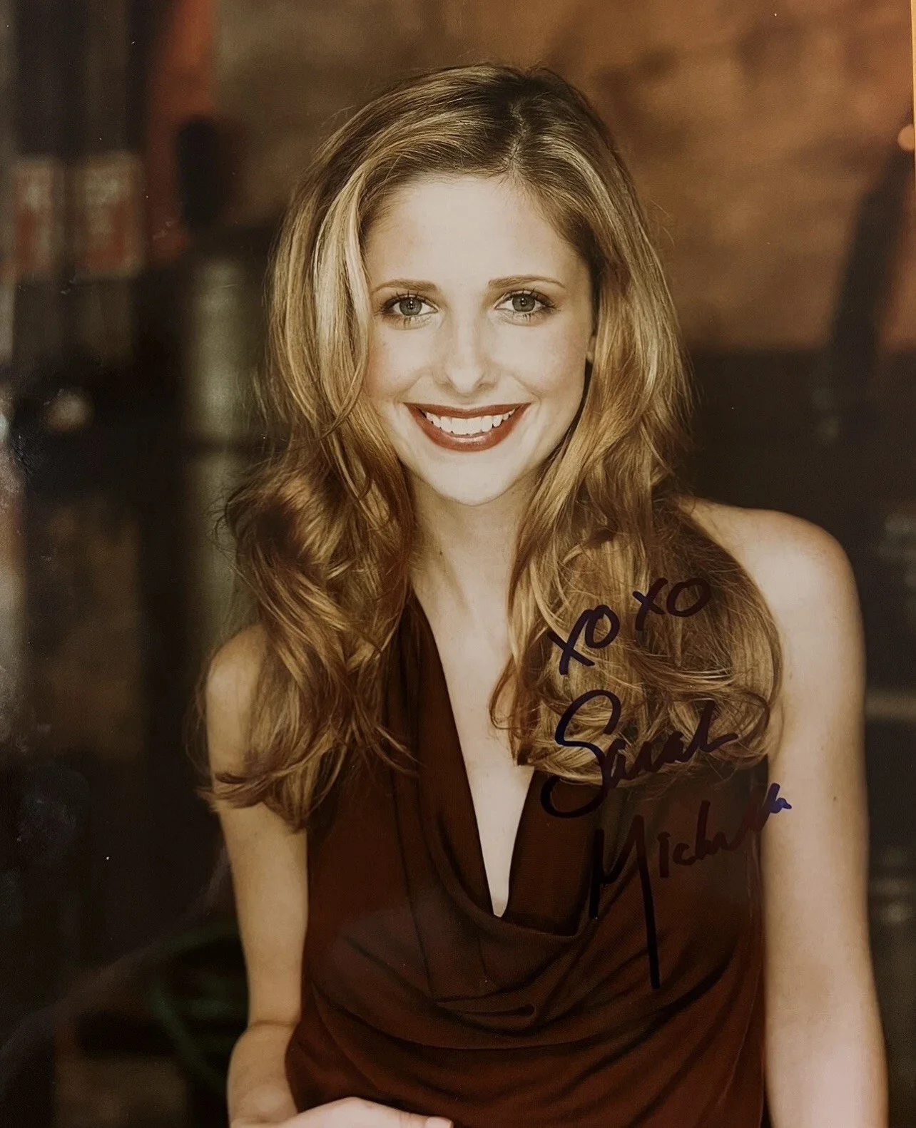 Sarah Michelle Gellar — Sarah Michelle Gellar signed photo With COA Scooby Doo Buffy Vampire Slayer