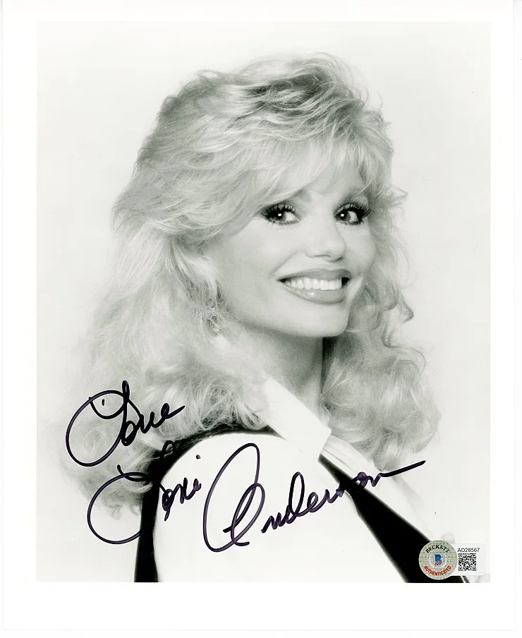 Loni Anderson — WKRP -LONI ANDERSON- BECKETT BAS Signed/Autograph/Auto 8x10 TV Photo