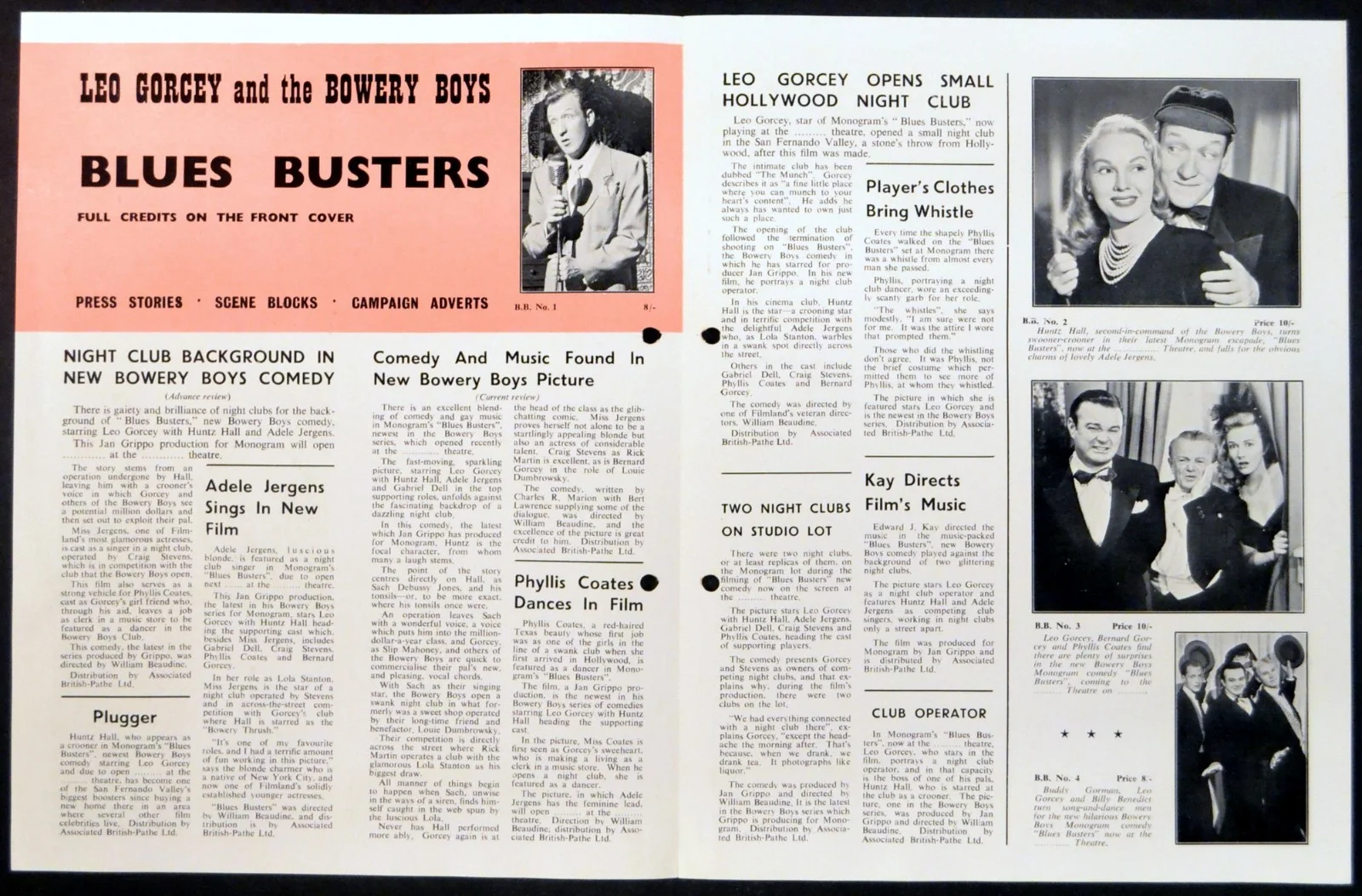 BOWERY BOYS - BLUES BUSTERS - JAIL BUSTERS - JALOPY - 7 CAMPAIGN BOOKS, image 4