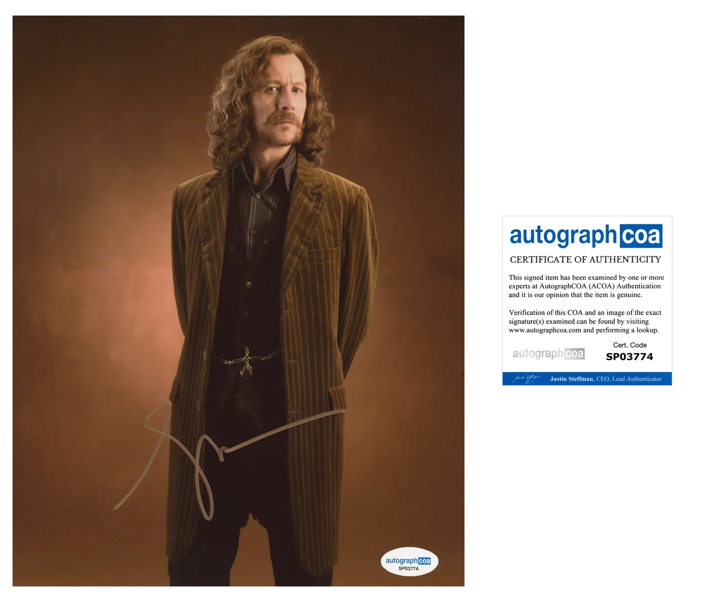 Gary Oldman Harry Potter Autographed Signed 8x10 Photo ACOA, image 2