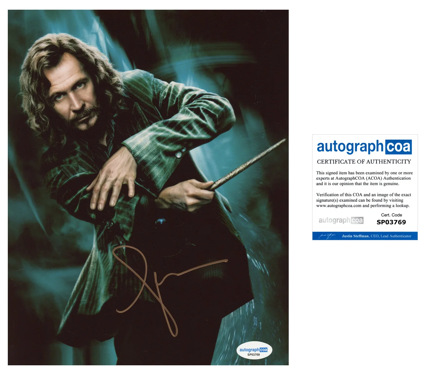 Gary Oldman Harry Potter Autographed Signed 8x10 Photo ACOA, image 2