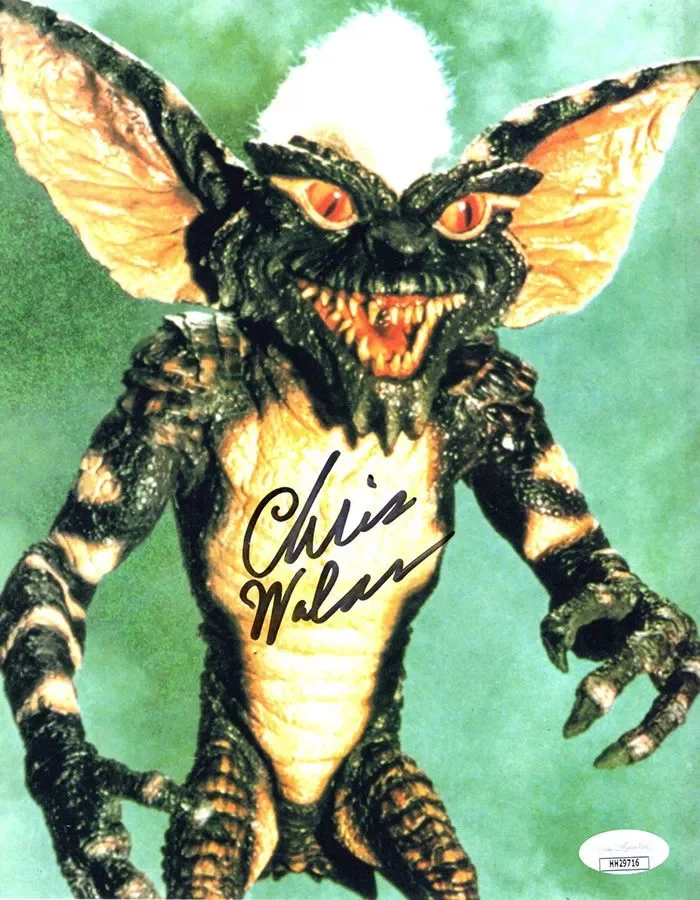 Chris Walas signed & sketched 8x10 Photo Creator Gremlins, image 2