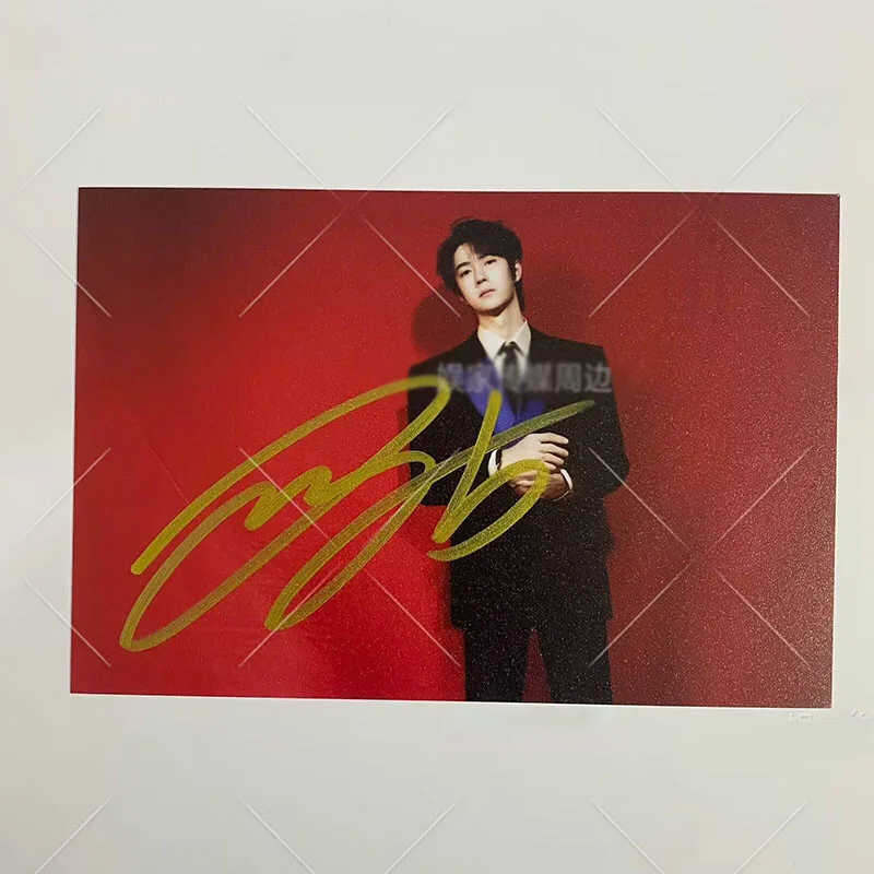 Wang Yibo 王一博 Autographed Signed Photo Collection New, image 4