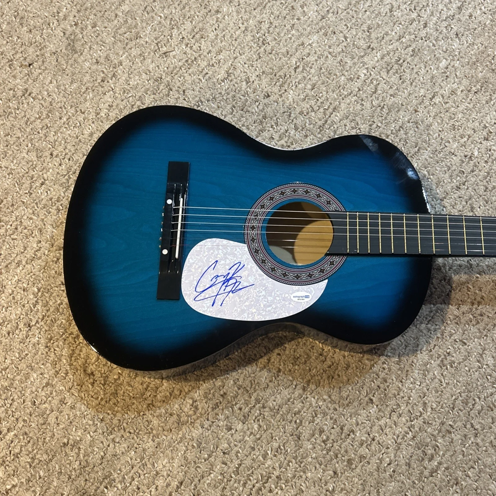COREY KENT SIGNED AUTOGRAPH 38” ACOUSTIC GUITAR ACOA COUNTRY STAR THIS HEART, image 2