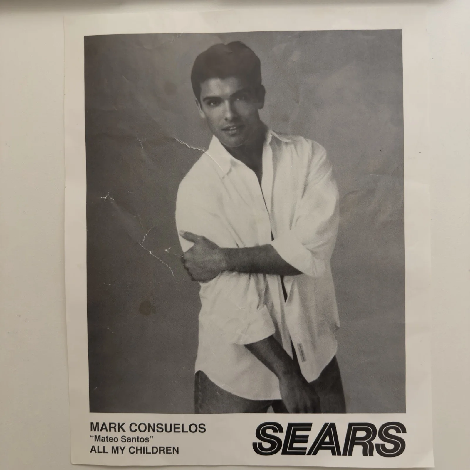 Mark Consuelos Signed Poster – “Mateo Santos” All My Children – Sears Promo, изображение 2