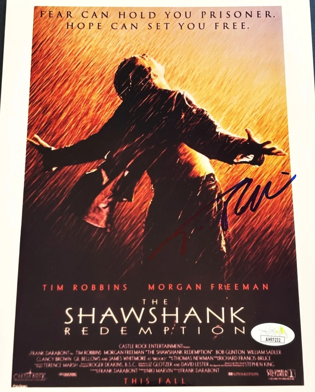 Tim Robbins — The Shawshank Redemption - Tim Robbins Signed 8x10 Photo With JSA COA Andy, изображение 2