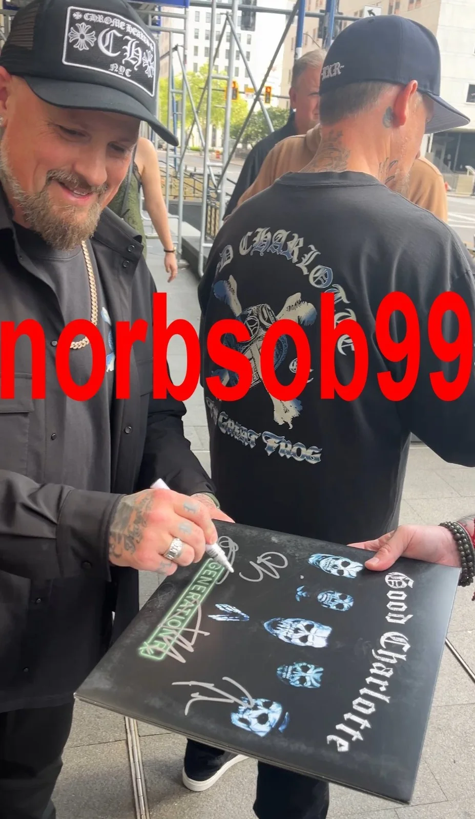 GOOD CHARLOTTE BENJI JOEL MADDEN +2 SIGNED GENERATION RX VINYL w/EXACT PROOF COA, изображение 3