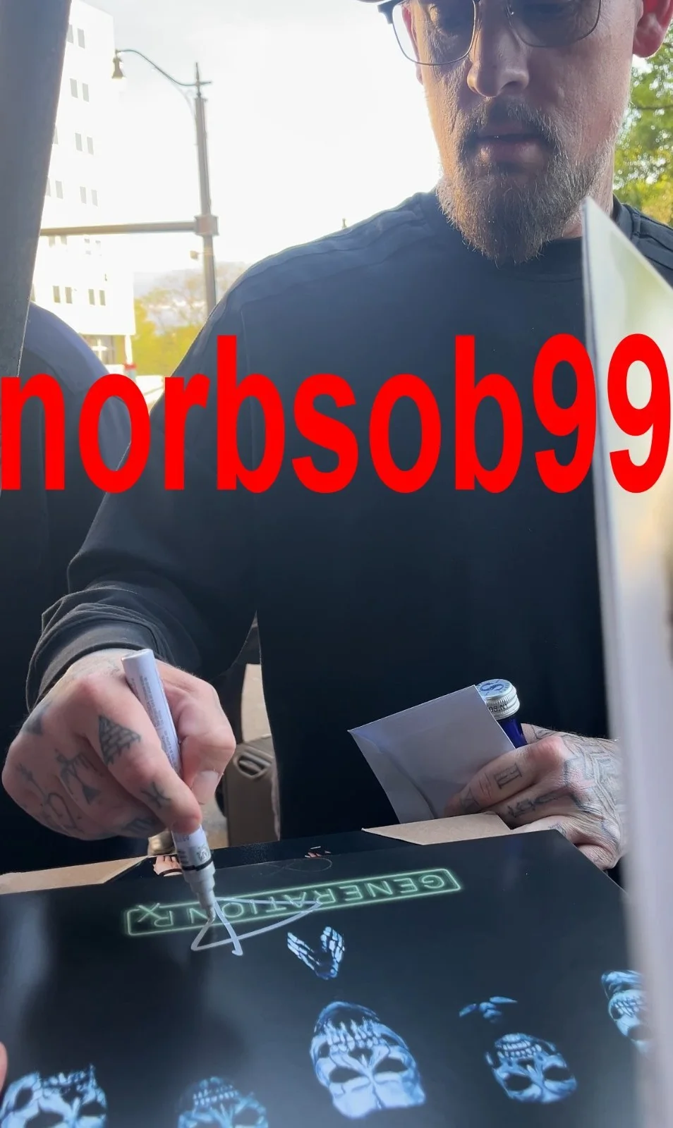GOOD CHARLOTTE BENJI JOEL MADDEN +2 SIGNED GENERATION RX VINYL w/EXACT PROOF COA, изображение 4