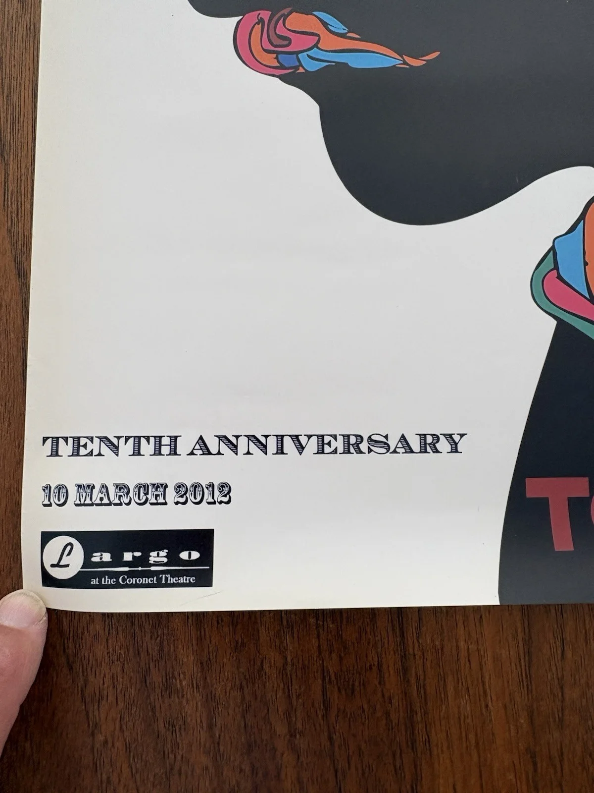 The Paul F Tompkins Show Poster Largo 10th Anniversary 2012 Bob Dylan Mr Show, image 2