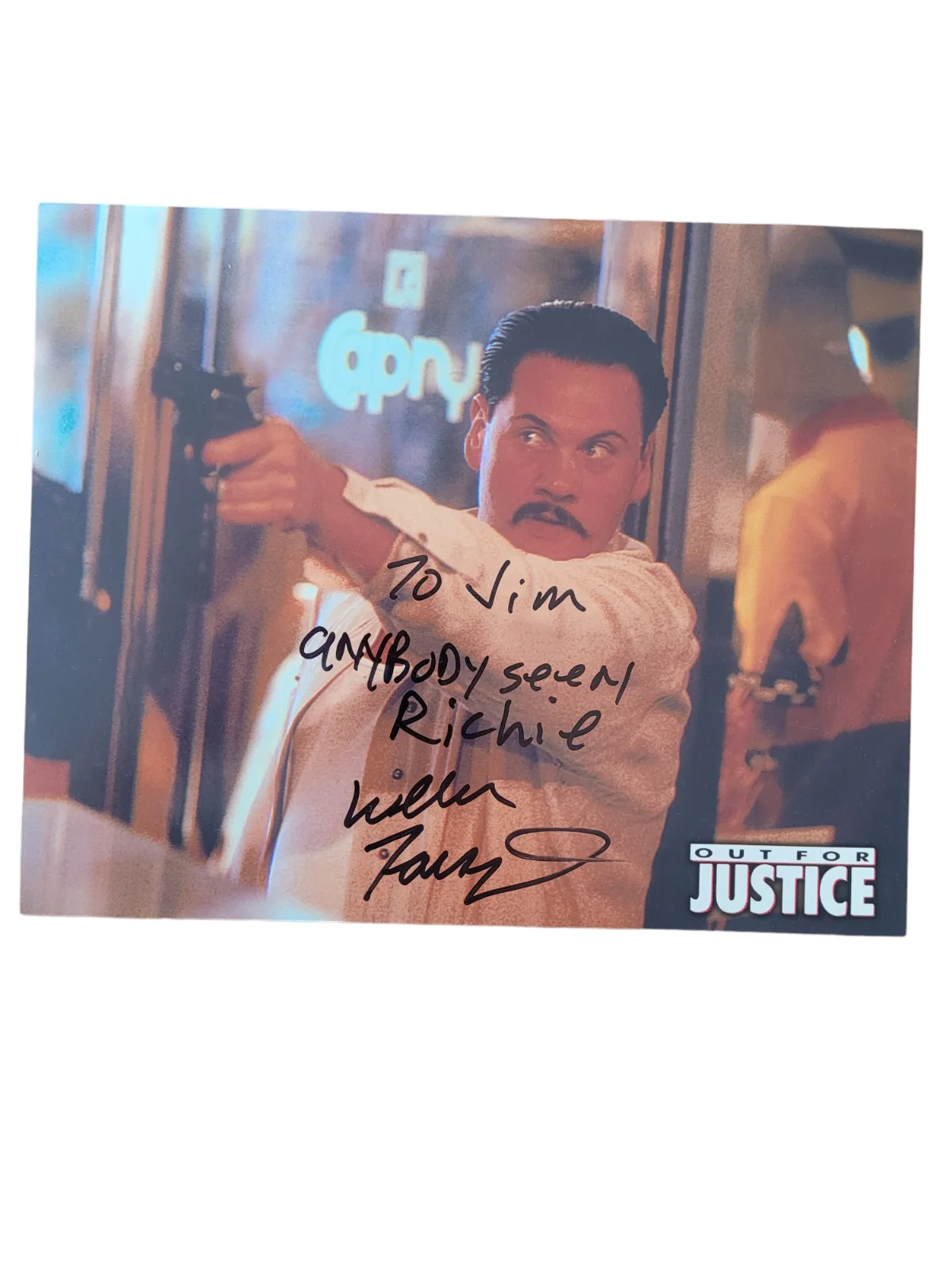 William Forsythe — William Forsythe Signed Out For Justice 8x10 photo Personalized Autograph