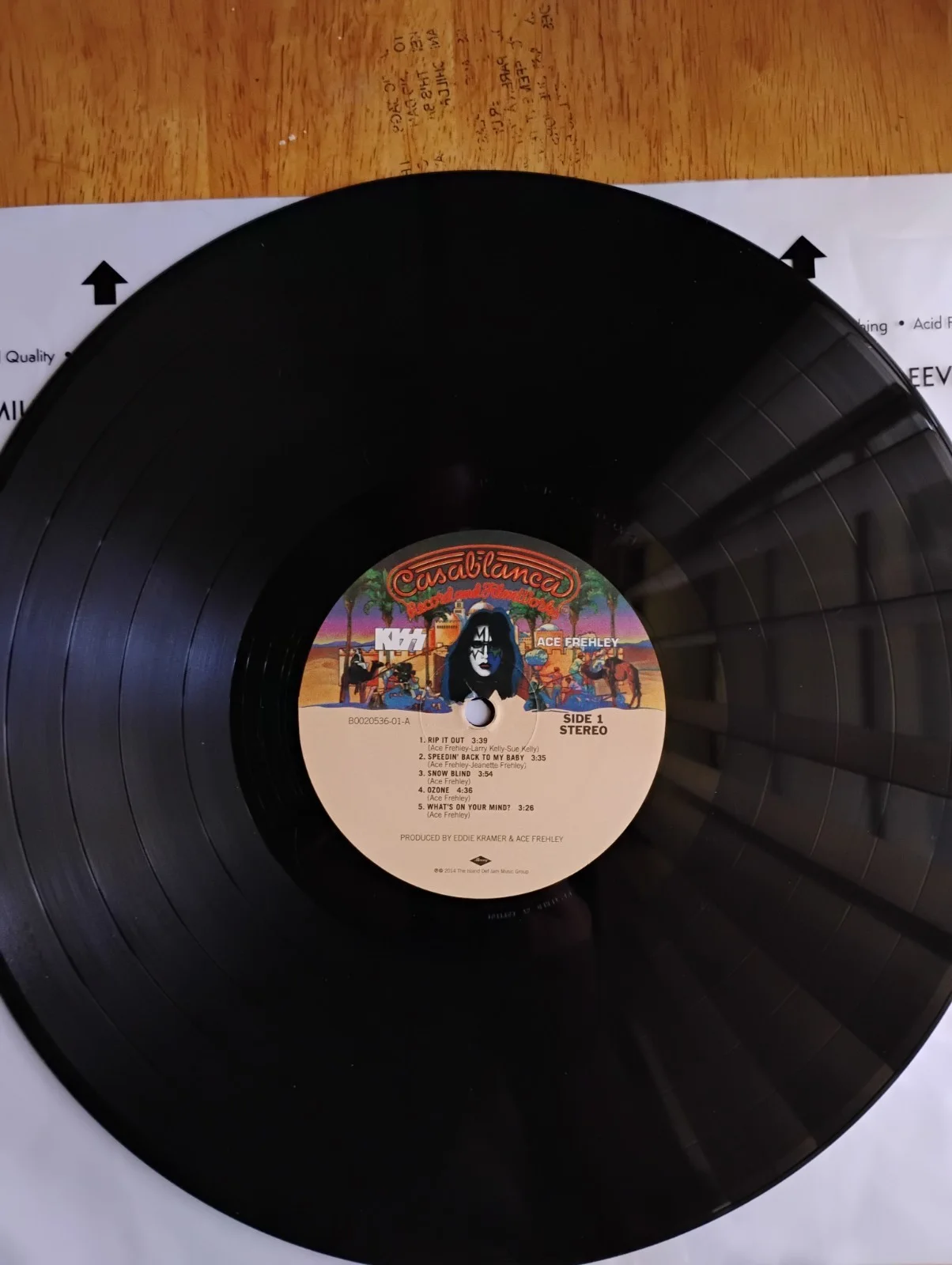 Ace Frehley Signed Solo album, image 5