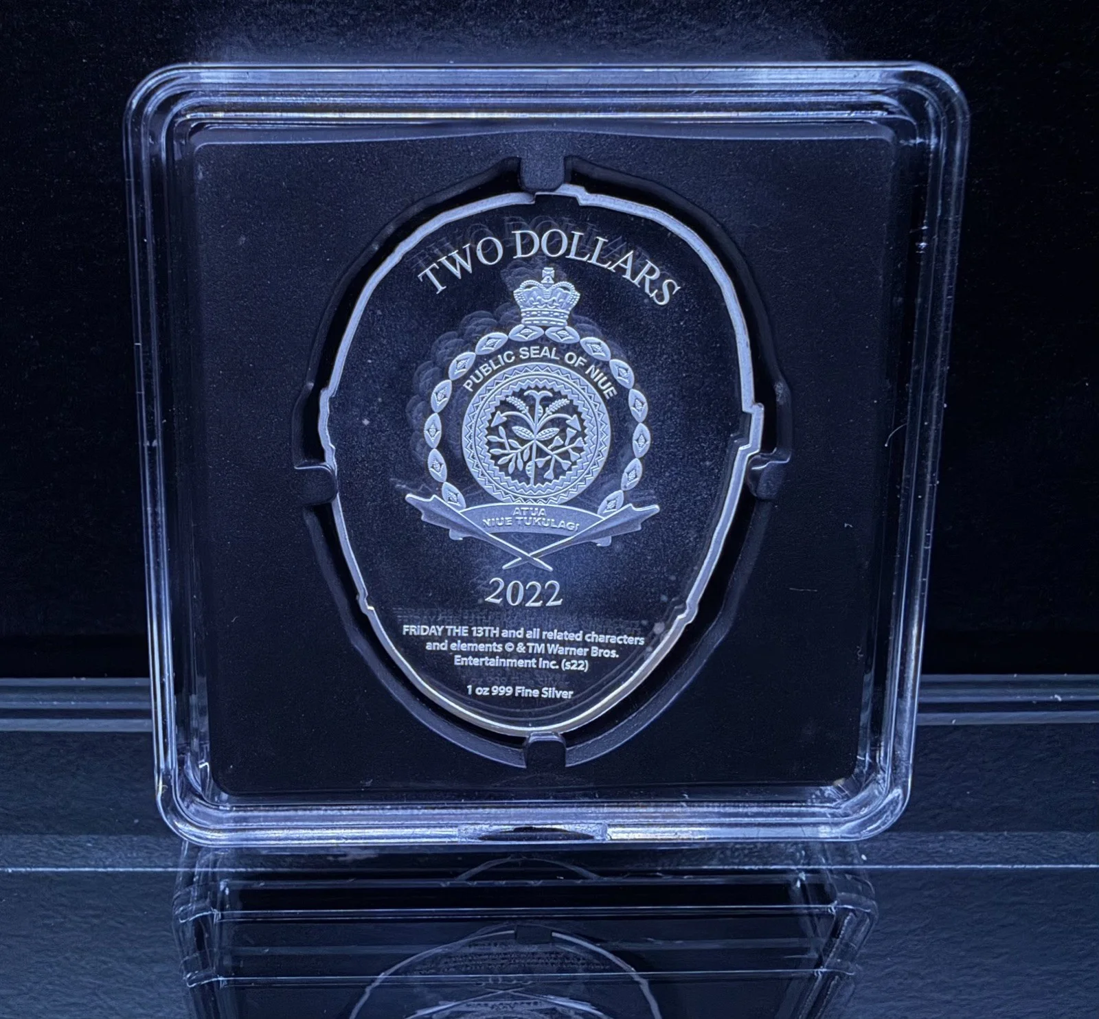 Autographed Friday the 13th 1oz Silver Collectable Coin by CJ Graham, image 3