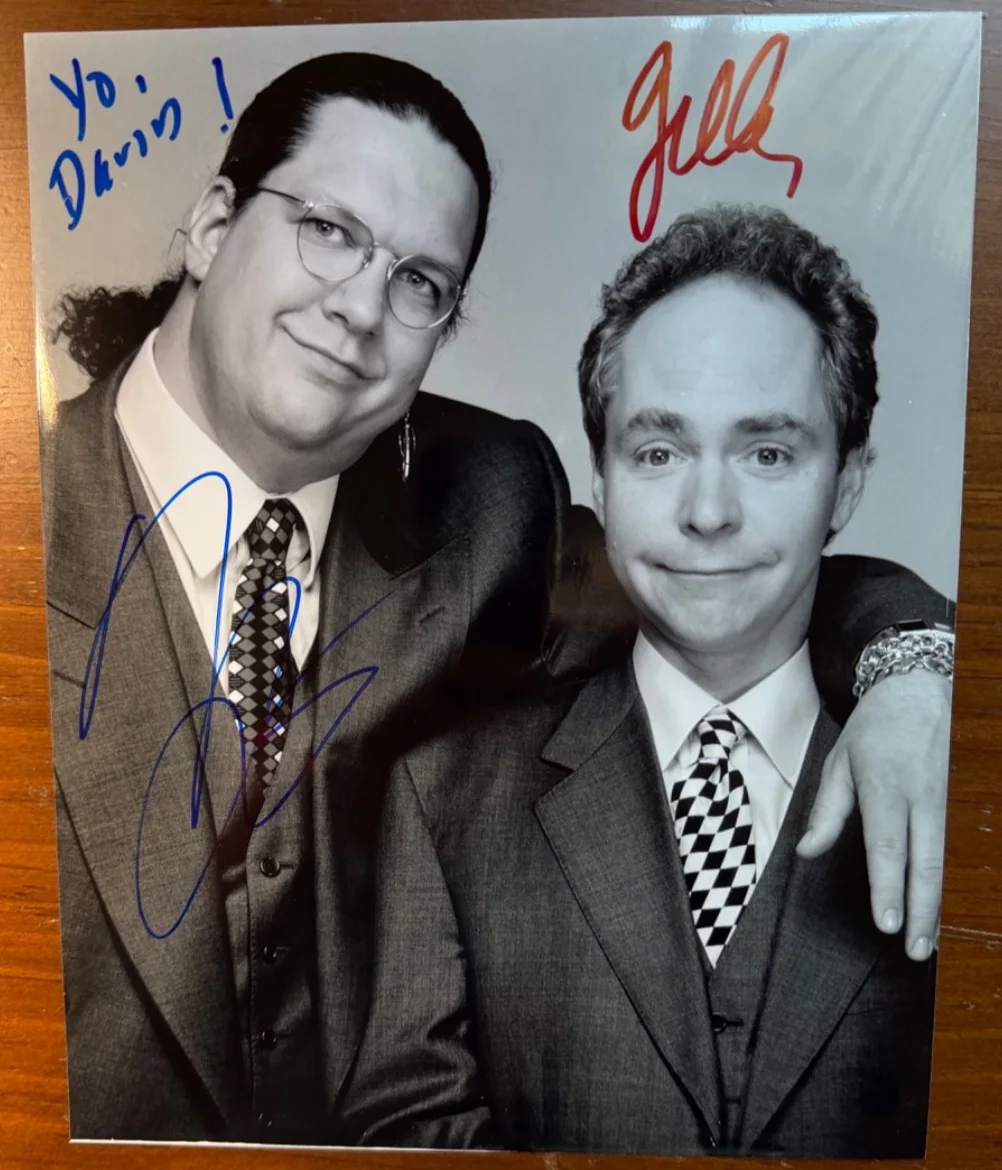 Penn and Teller — Penn & Teller Dual Signed 8x10 Photo Autographed Magicians Vegas Magic