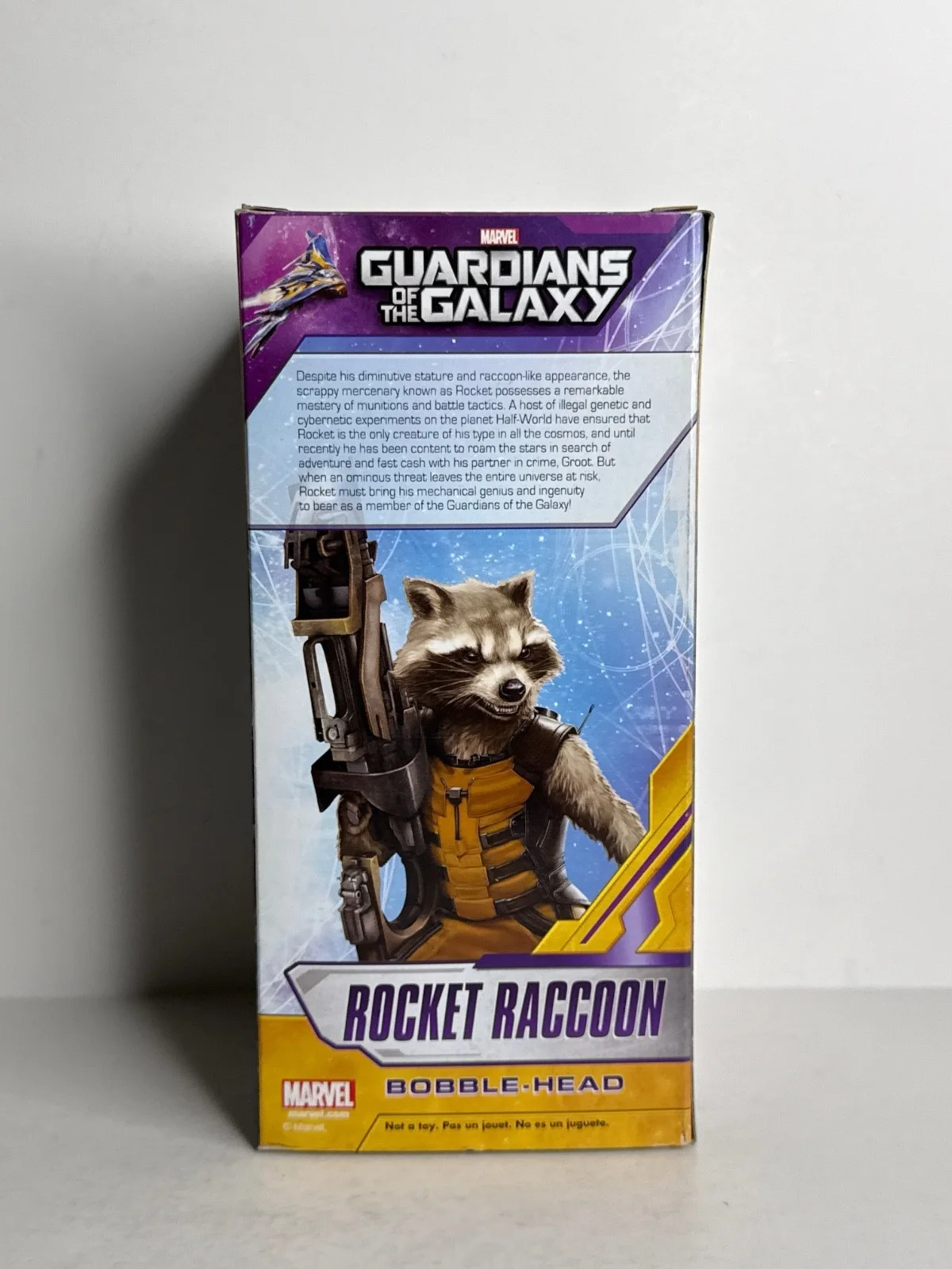 Stan Lee — Stan Lee Signed Marvel Guardians Of The Galaxy Wacky Wobbler Raccoon PSA Y36039, изображение 3
