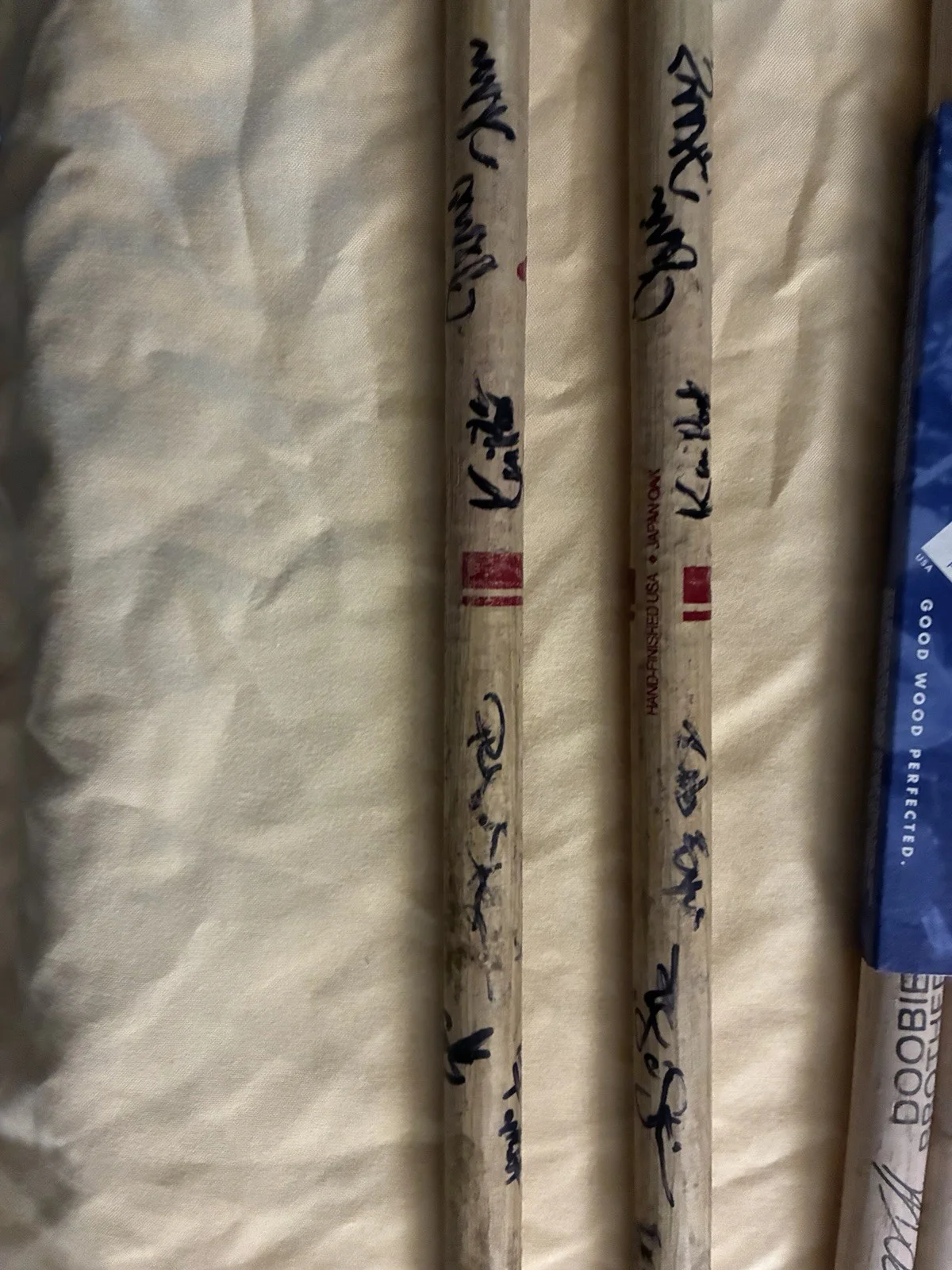 Autographed Drum Sticks Pair w/ Multiple Signatures - DOOBIE BROTHERS, image 2