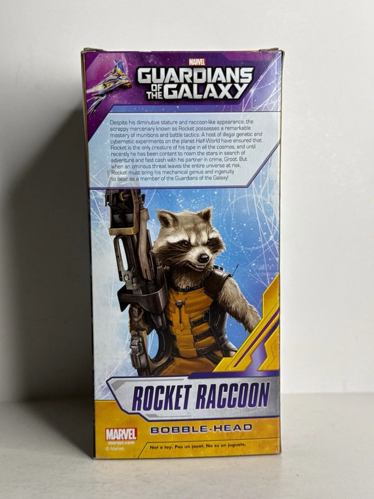 Stan Lee — Stan Lee Signed Marvel Guardians Of The Galaxy Wacky Wobbler Raccoon PSA Y36040, изображение 3