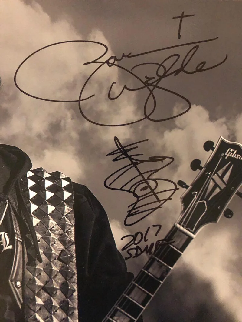ZAKK WYLDE SIGNED AUTOGRAPHED 16x20 PHOTO BLACK LABEL SOCIETY BECKETT BAS LOA, изображение 2