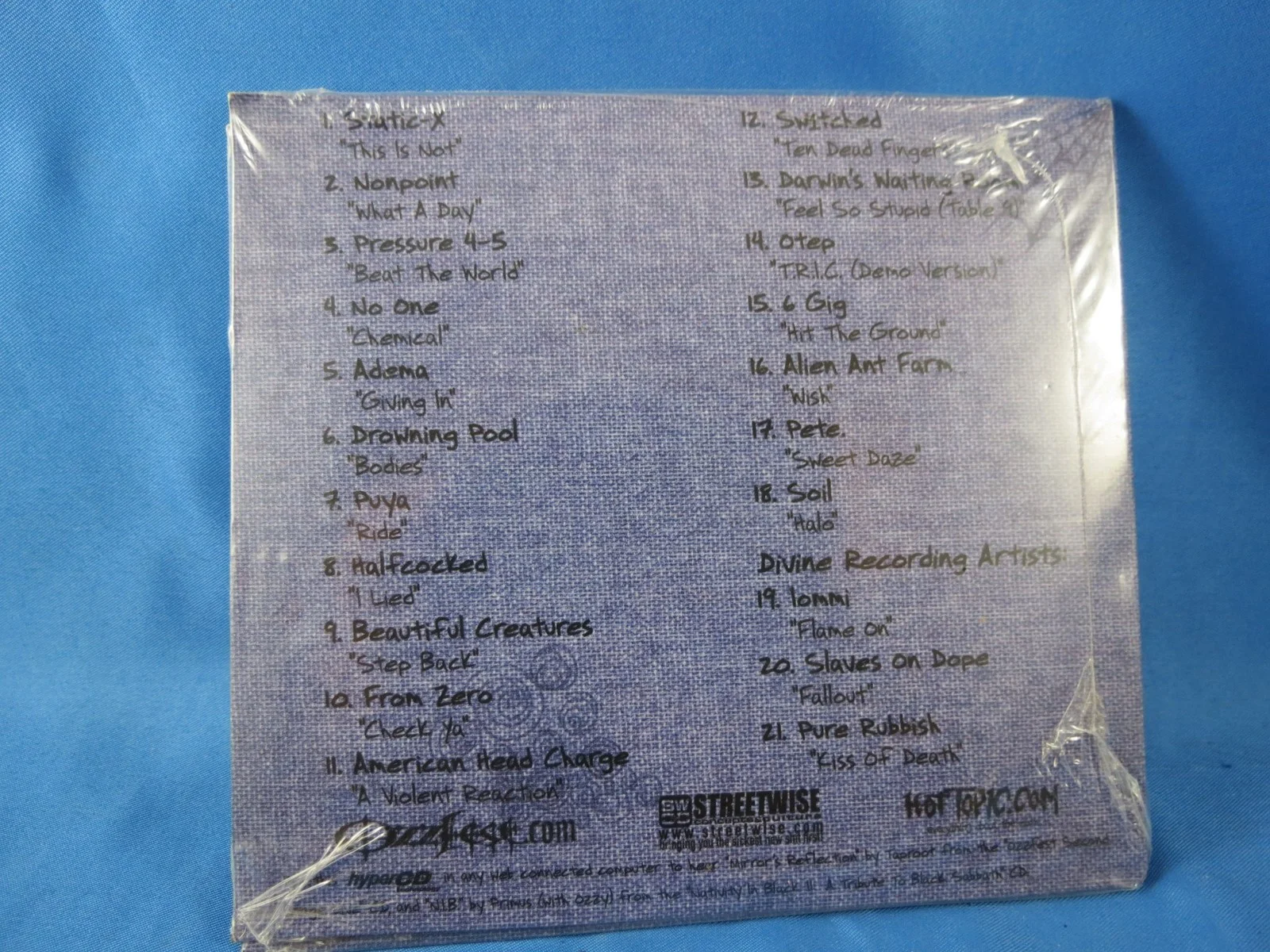 OZZY OSBOURNE OZZFEST CD 2001 SUMMER SAMPLER SEALED Booklet Iommi Drowning Pool, изображение 2