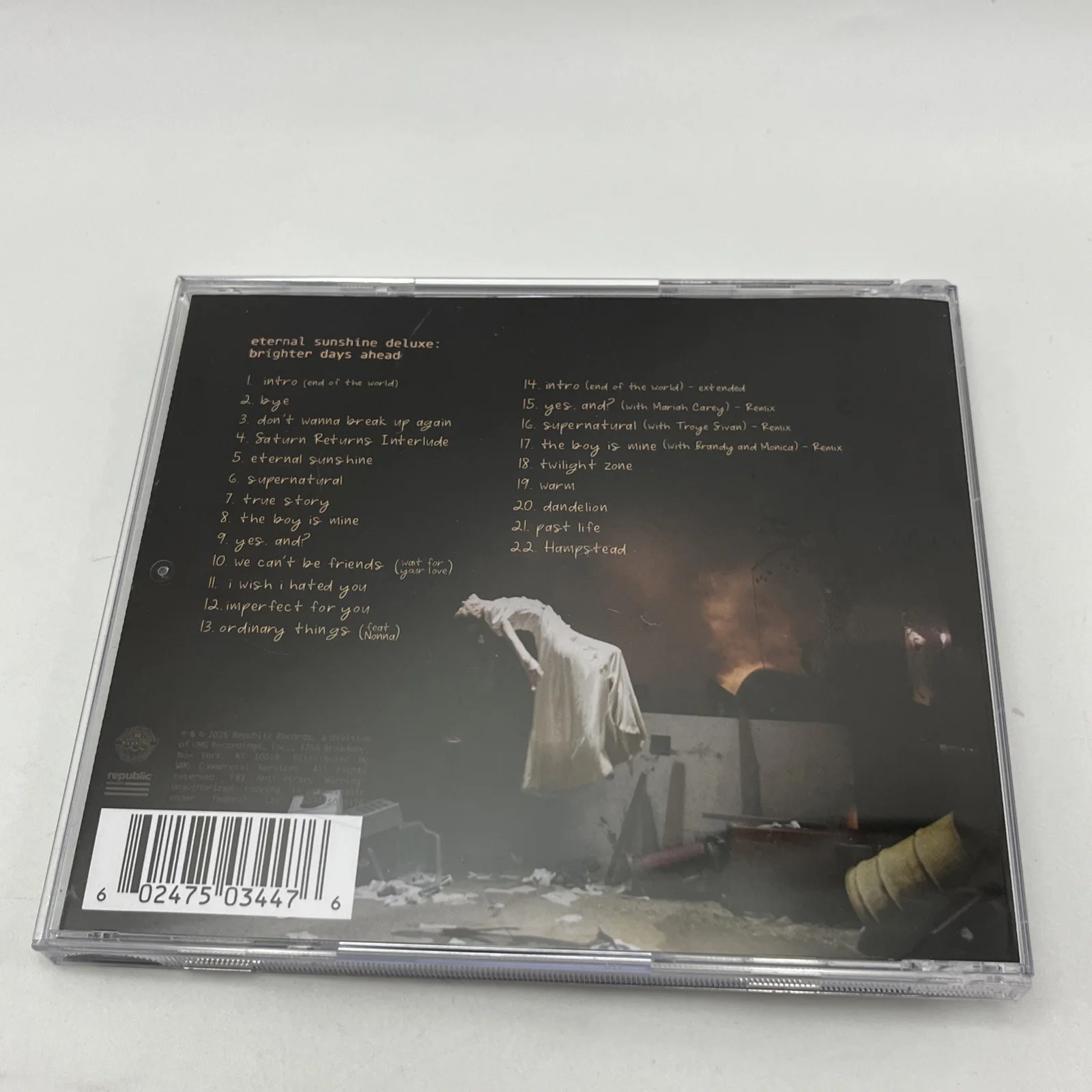 Ariana Grande Eternal Sunshine Deluxe Signed CD Autographed Brighter Days Ahead, image 4