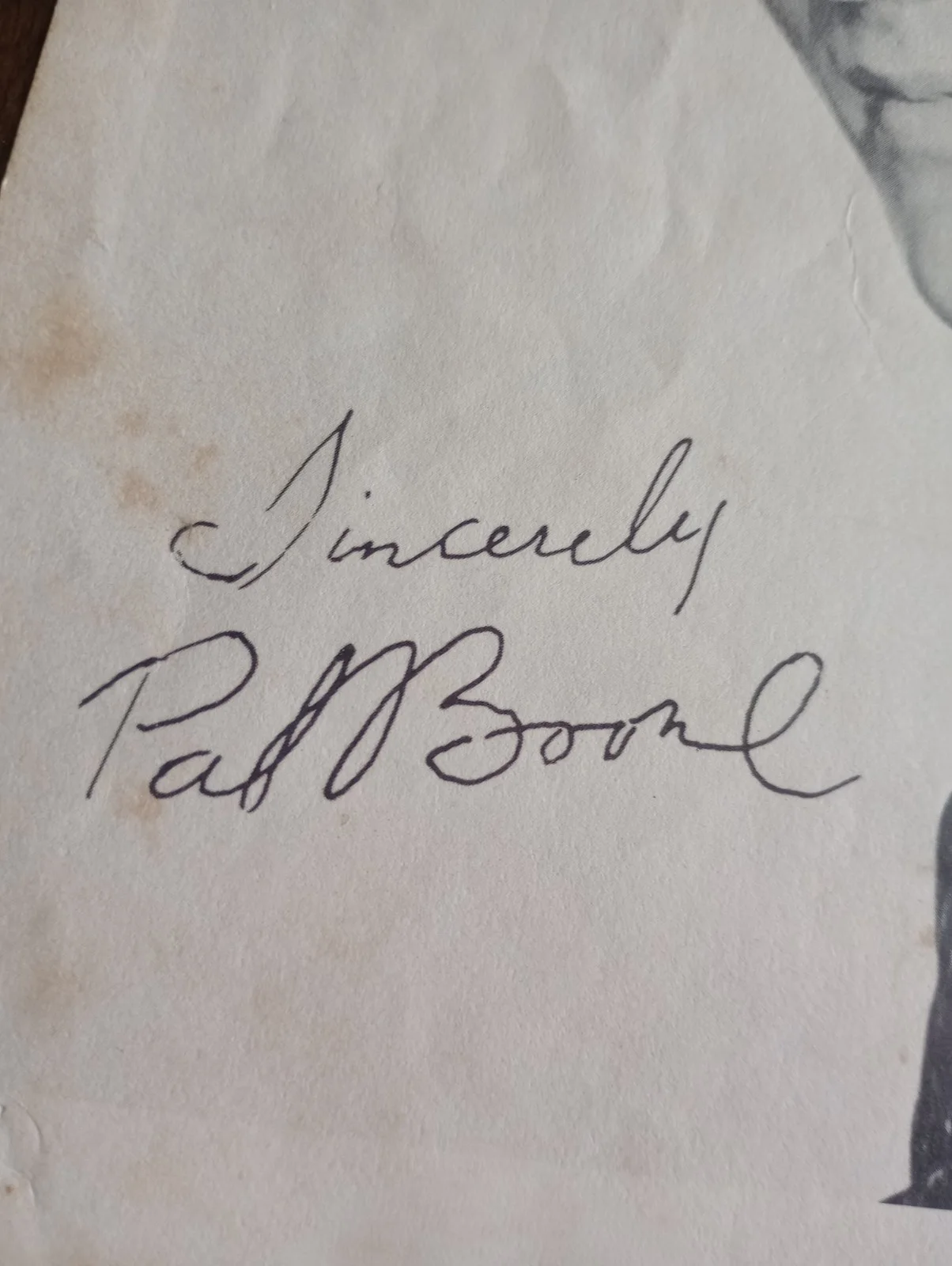 Pat Boone vintage autographed photo 8x10, изображение 2