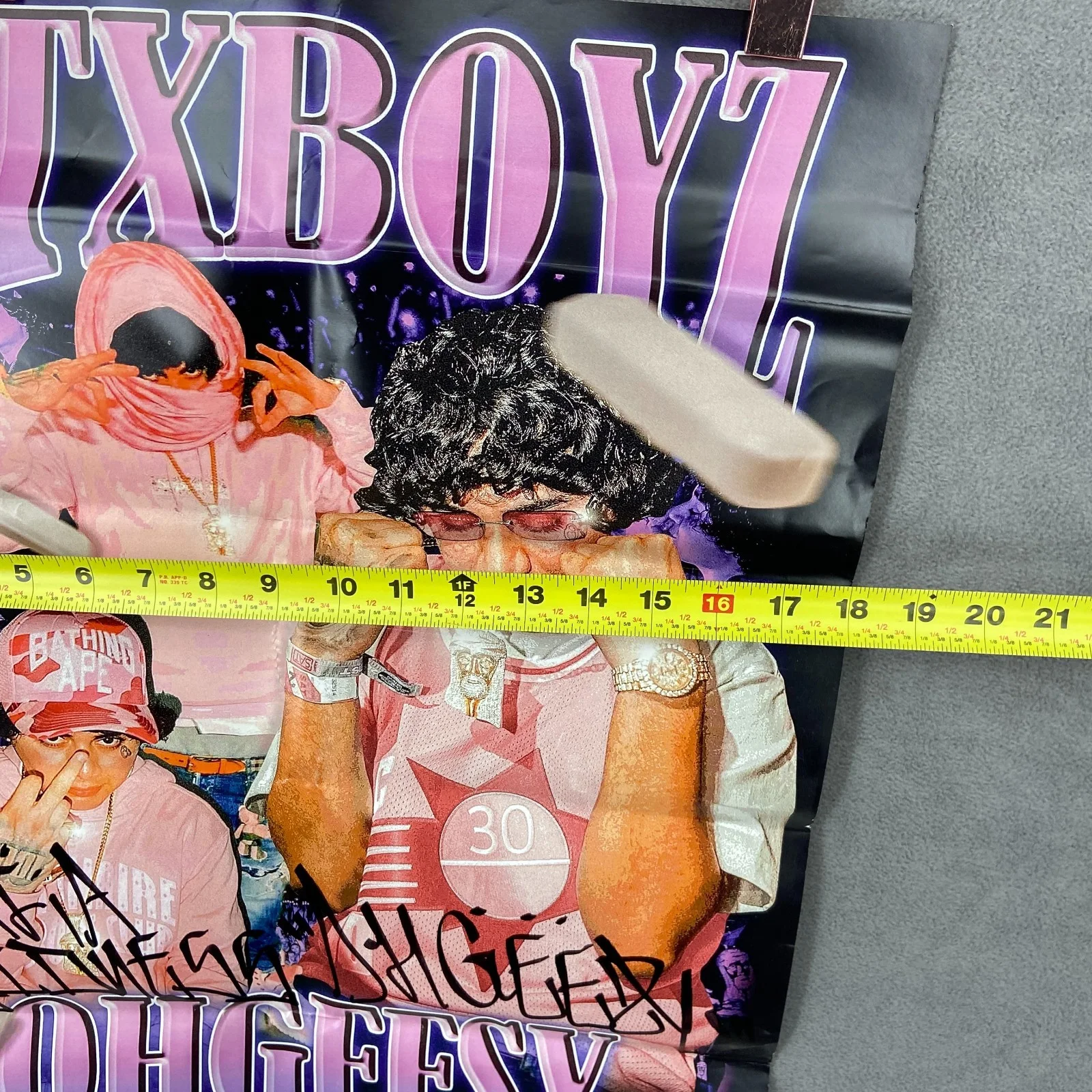 OTXBOYZ Ohgeesy Signed Poster 21x18" Rap Hip Hop Wall Art Autograph, изображение 4