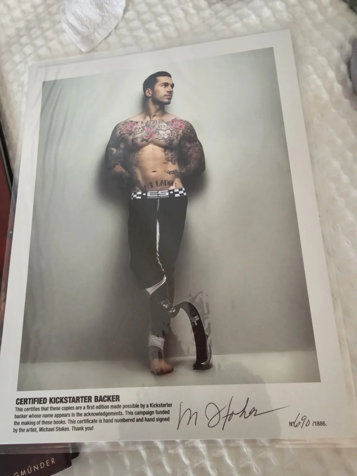 Bruno Gmünder Exhibition Signed Certified Kickstarter Backer Photograph, image 3