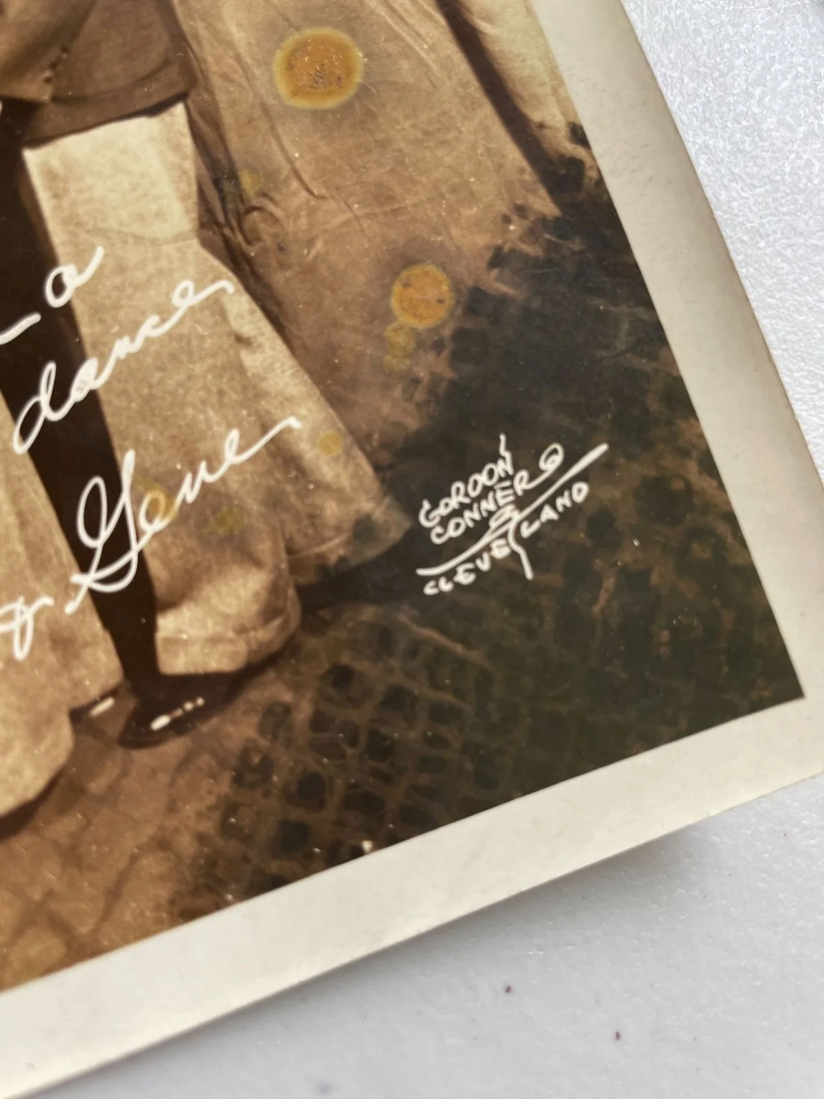 Vintage 1930s Photo Lou Gene Signed Autograph Song Dance Vaudeville Cleveland Oh, изображение 4