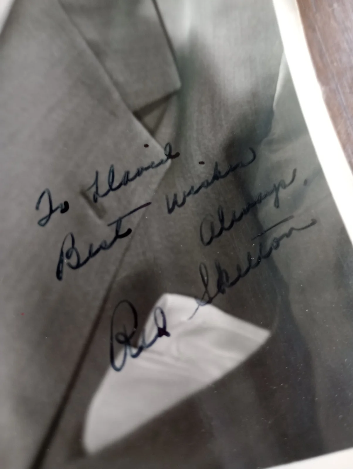 Red Skelton vintage autographed photo rare 8x10, image 2