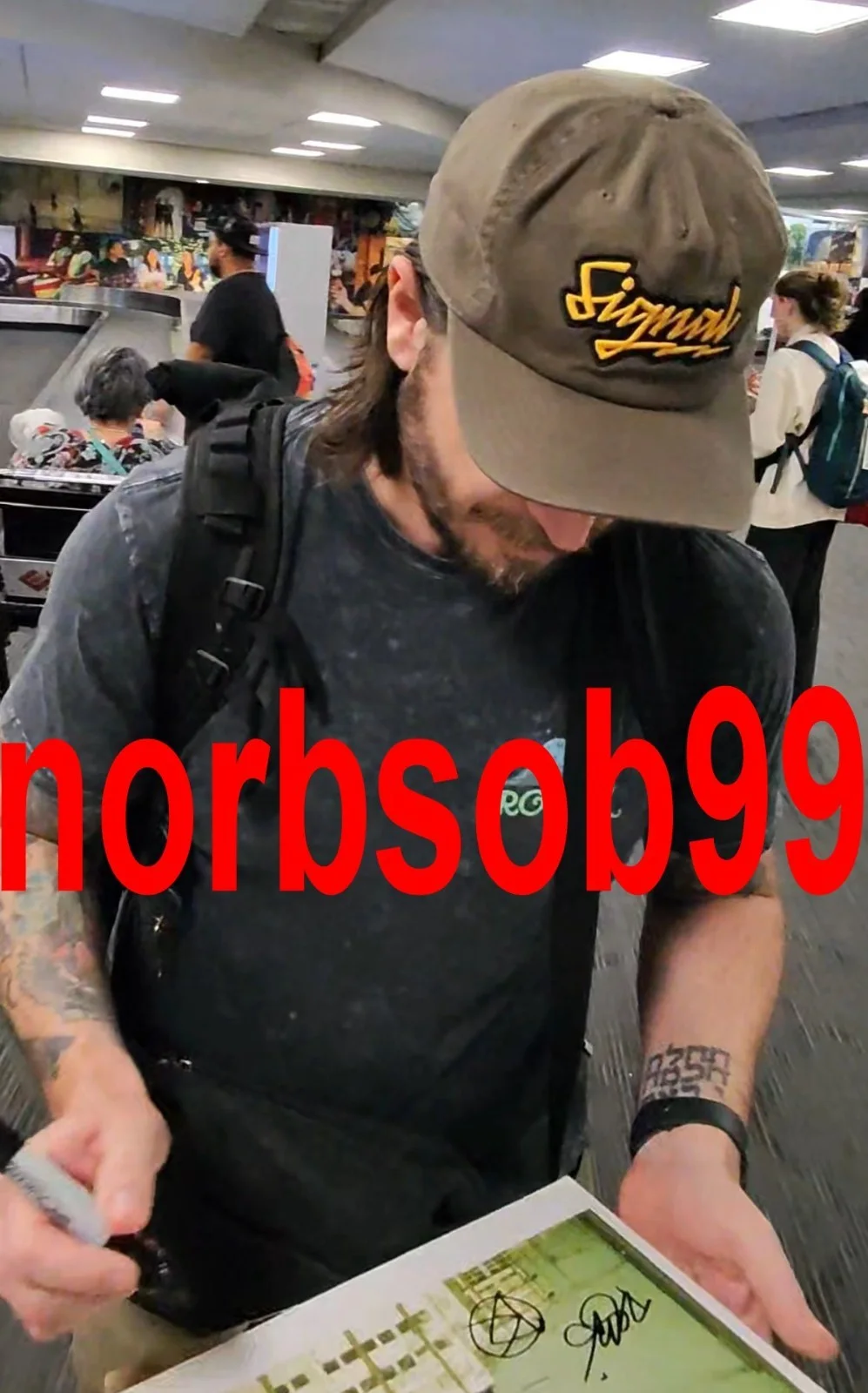 THRICE BAND SIGNED AUTOGRAPH THE ARTIST IN THE AMBULANCE VINYL w/EXACT PROOF COA, изображение 3