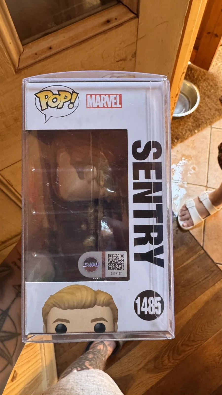 Lewis Pullman Signed Sentry Thunderbolts Funko Pop 1485 Autograph SWAU COA, image 2