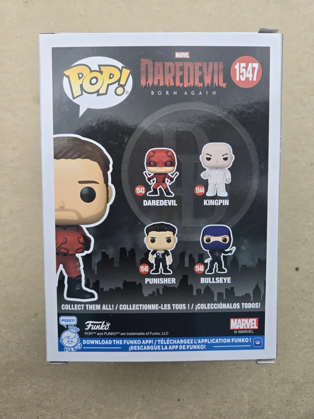 Charlie Cox — Charlie Cox SIGNED Daredevil Born Again #1547 Funko WITH QUOTE/CN! JSA COA, изображение 3