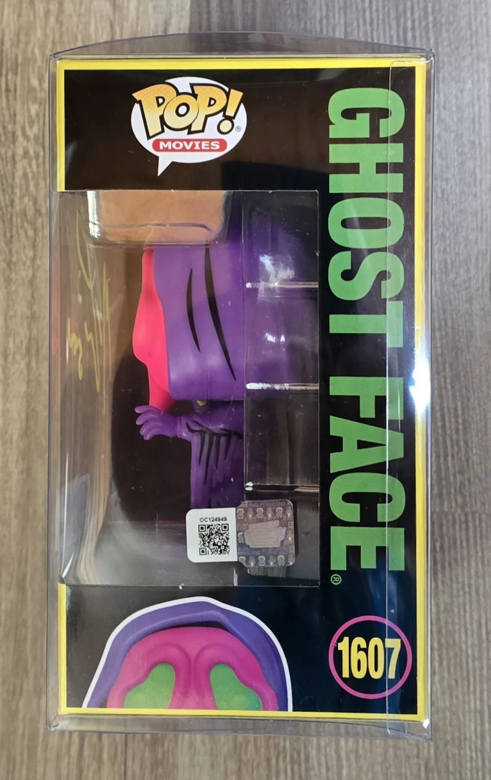 Matthew Lillard — Matthew Lillard Signed Funko #1607 Ghost Face (Scream) - Blacklight w/Hard Stack, image 2