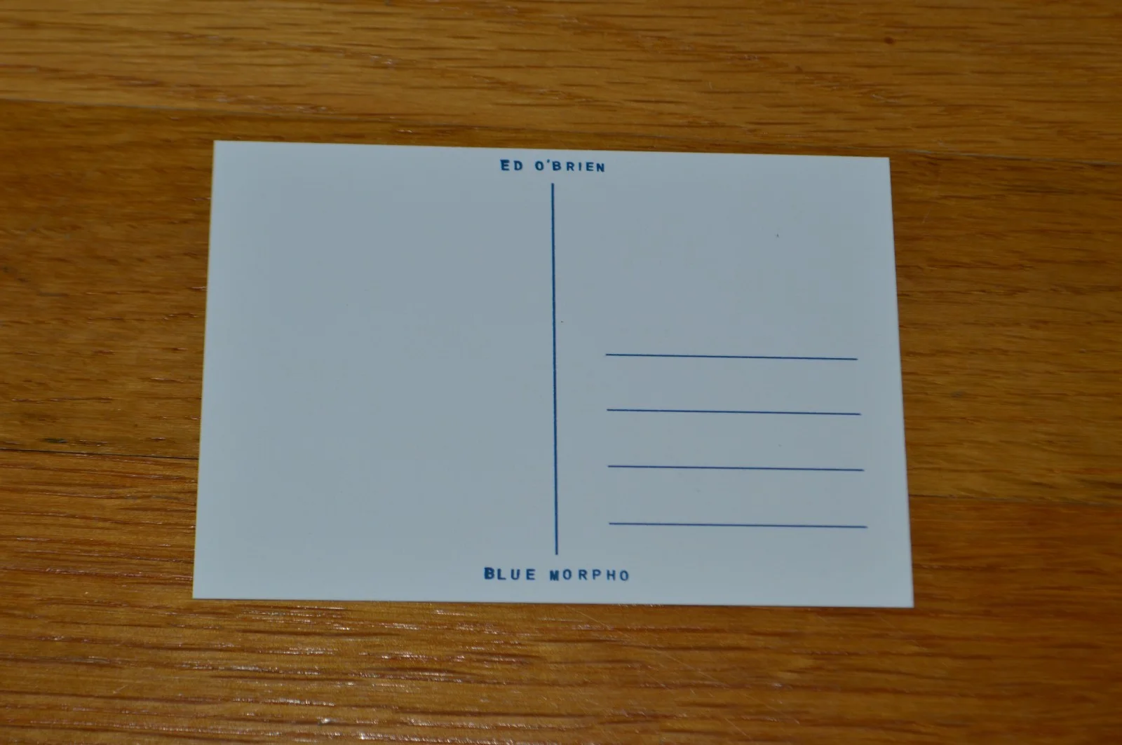 Ed O'Brien Autographed "Blue Morpho" Postcard with COA ~ Radiohead 2026, изображение 4