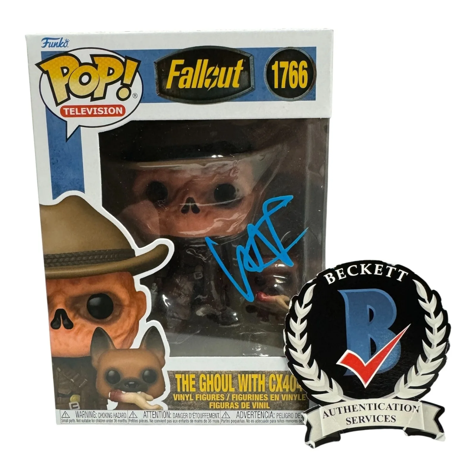 WALTON GOGGINS — WALTON GOGGINS SIGNED AUTOGRAPH FUNKO POP 1766 FALLOUT BECKETT BAS