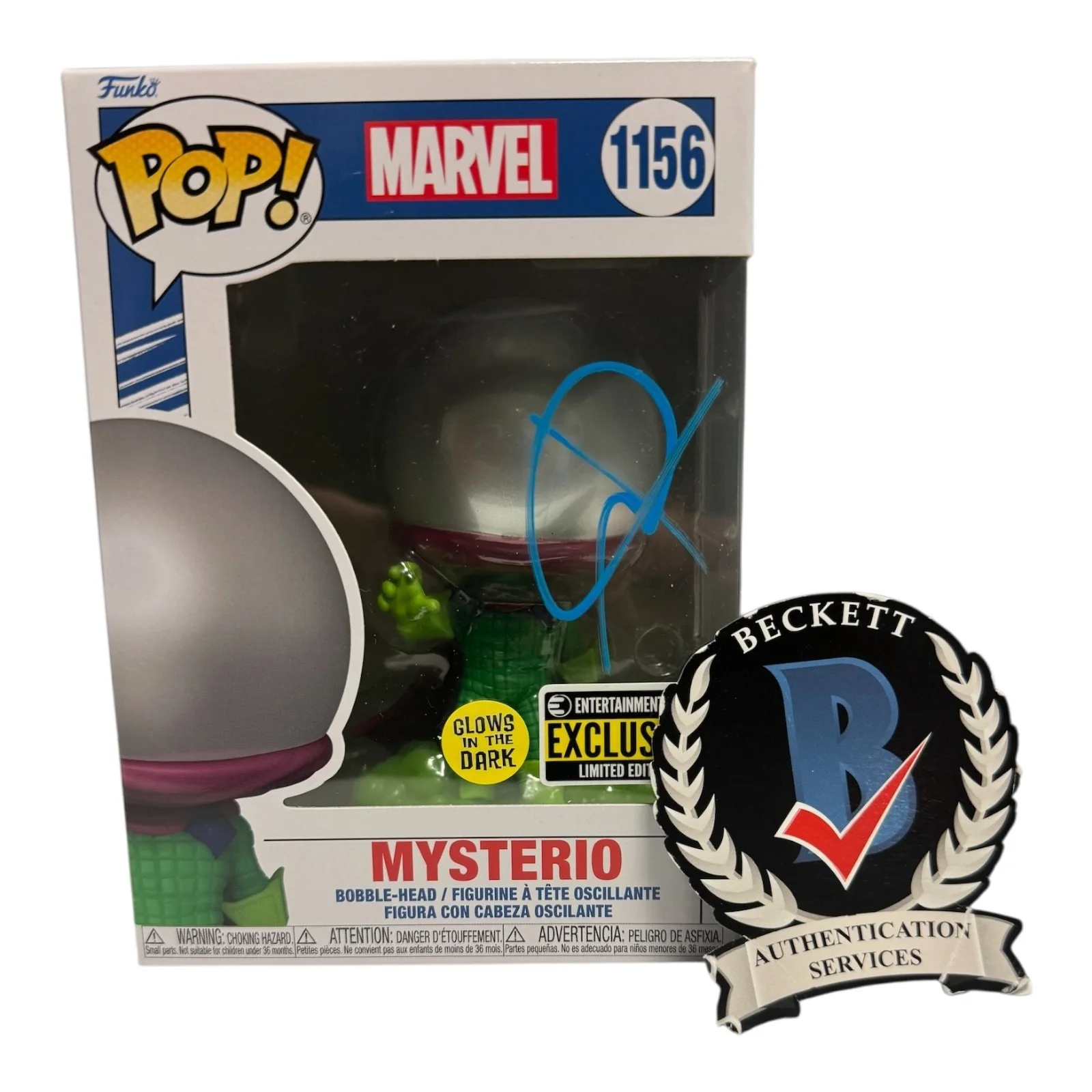 Jake Gyllenhaal — Jake Gyllenhaal Signed Autograph Spider-Man Far From Home Funko Pop 1156 Beckett