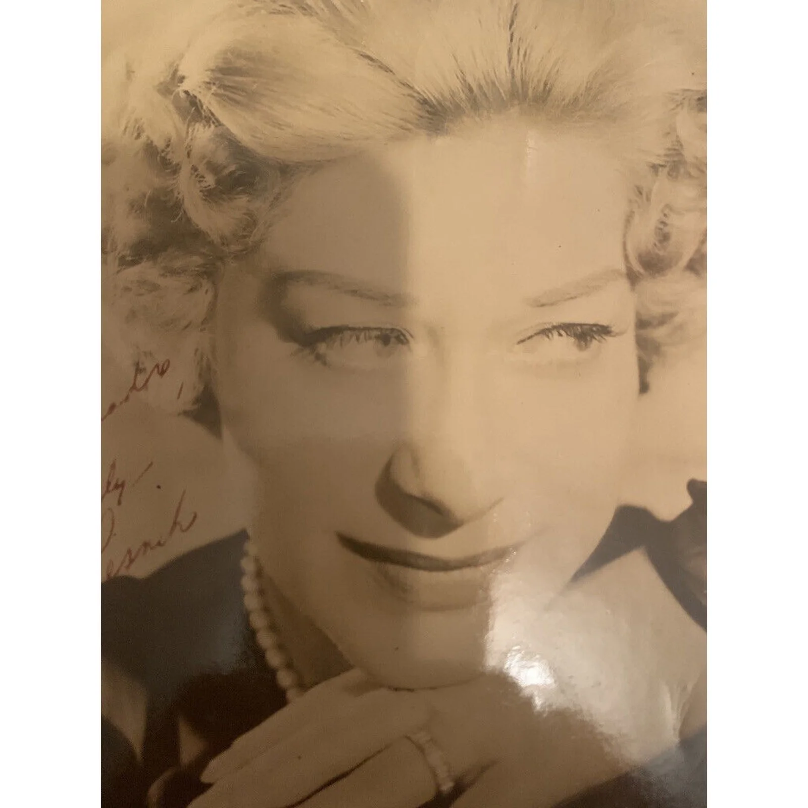 Regina Resnik INSCRIBED PHOTO / Lobby Card SIGNED 8 x 10, image 2