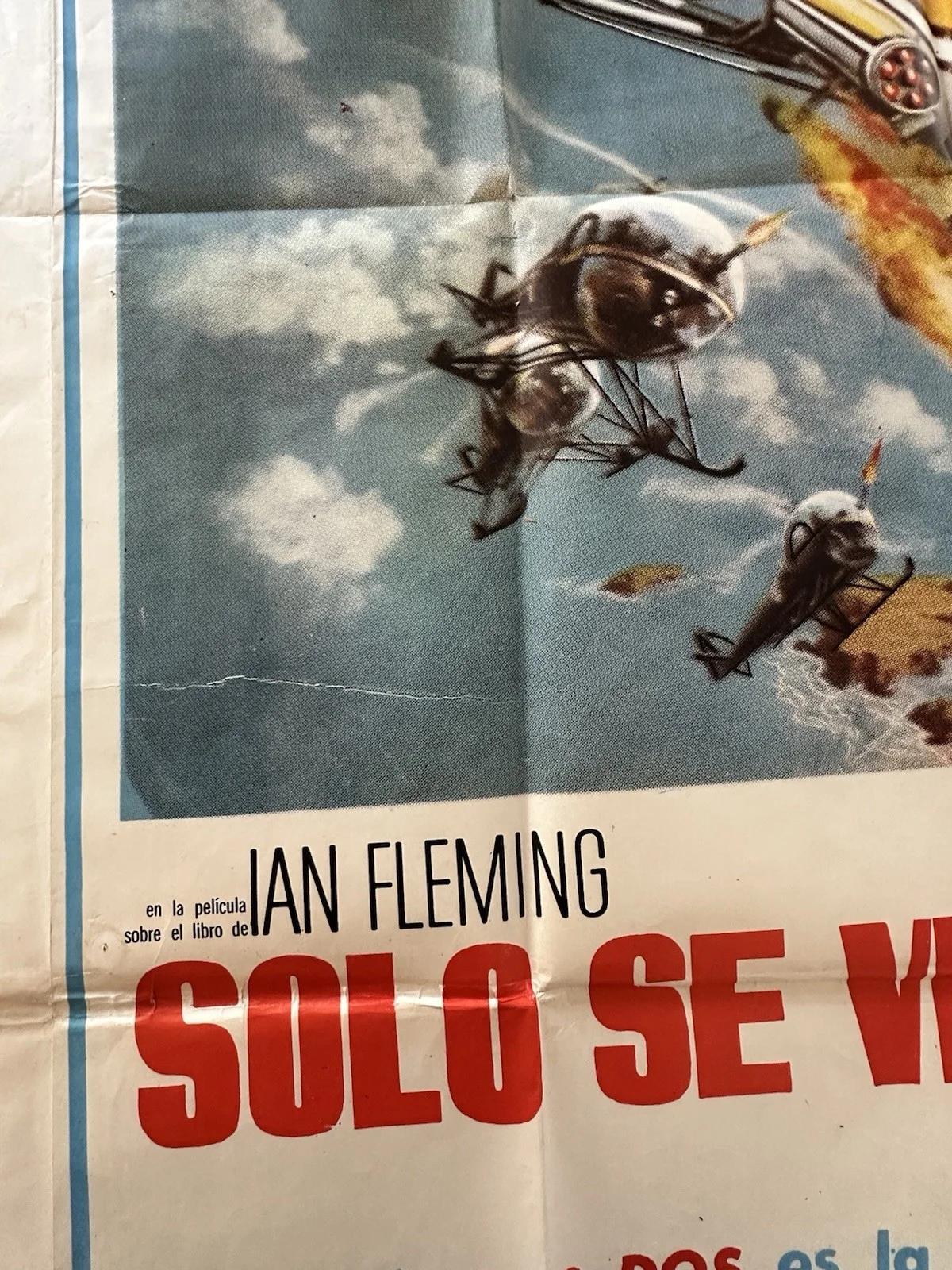 ONLY LIVE TWICE" ORIGINAL 1967 ARGENTINA POSTER 29"x43" James Bond 007, image 5