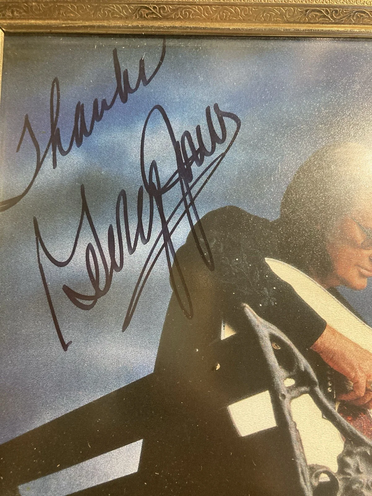 GEORGE JONES-Autographed 8 x 10 Photograph-Country Music With Concert Tickets, изображение 3