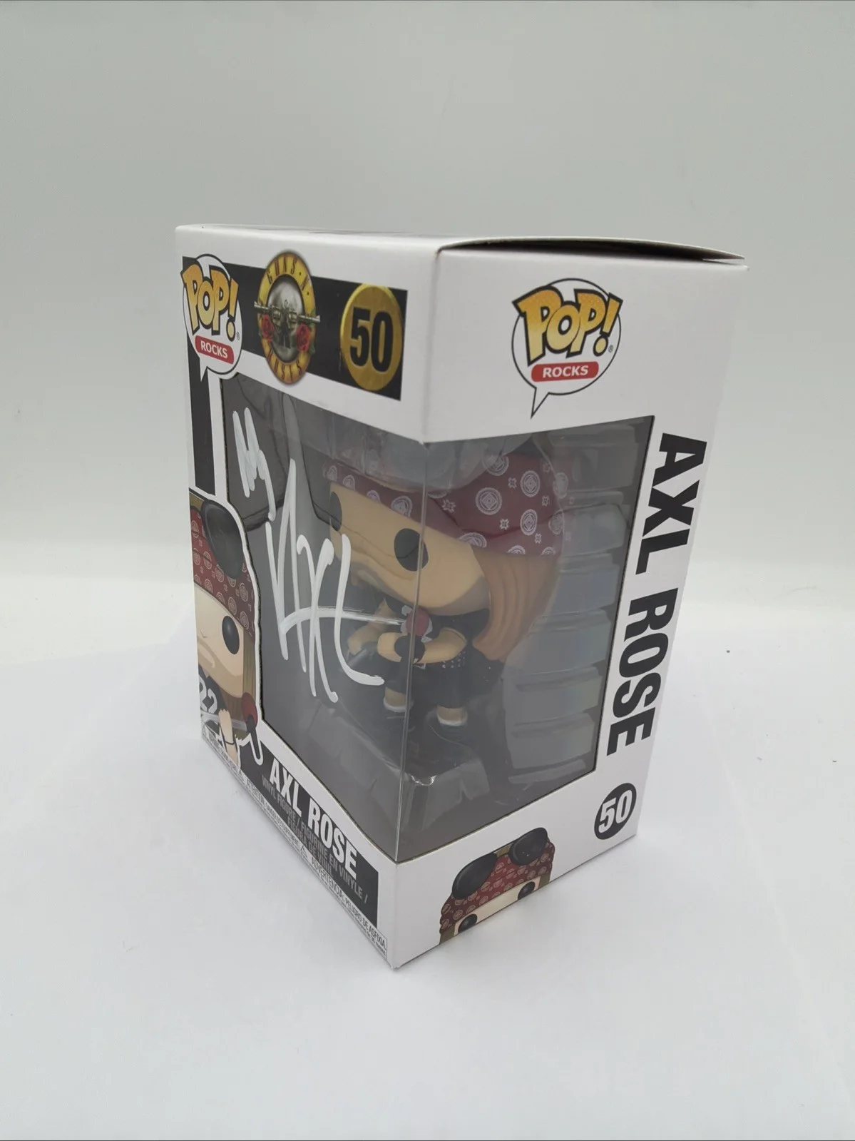 AXL ROSE Autographed Signed GUNS N ROSES Funko POP #50 Mint Condition W/ Case, image 2