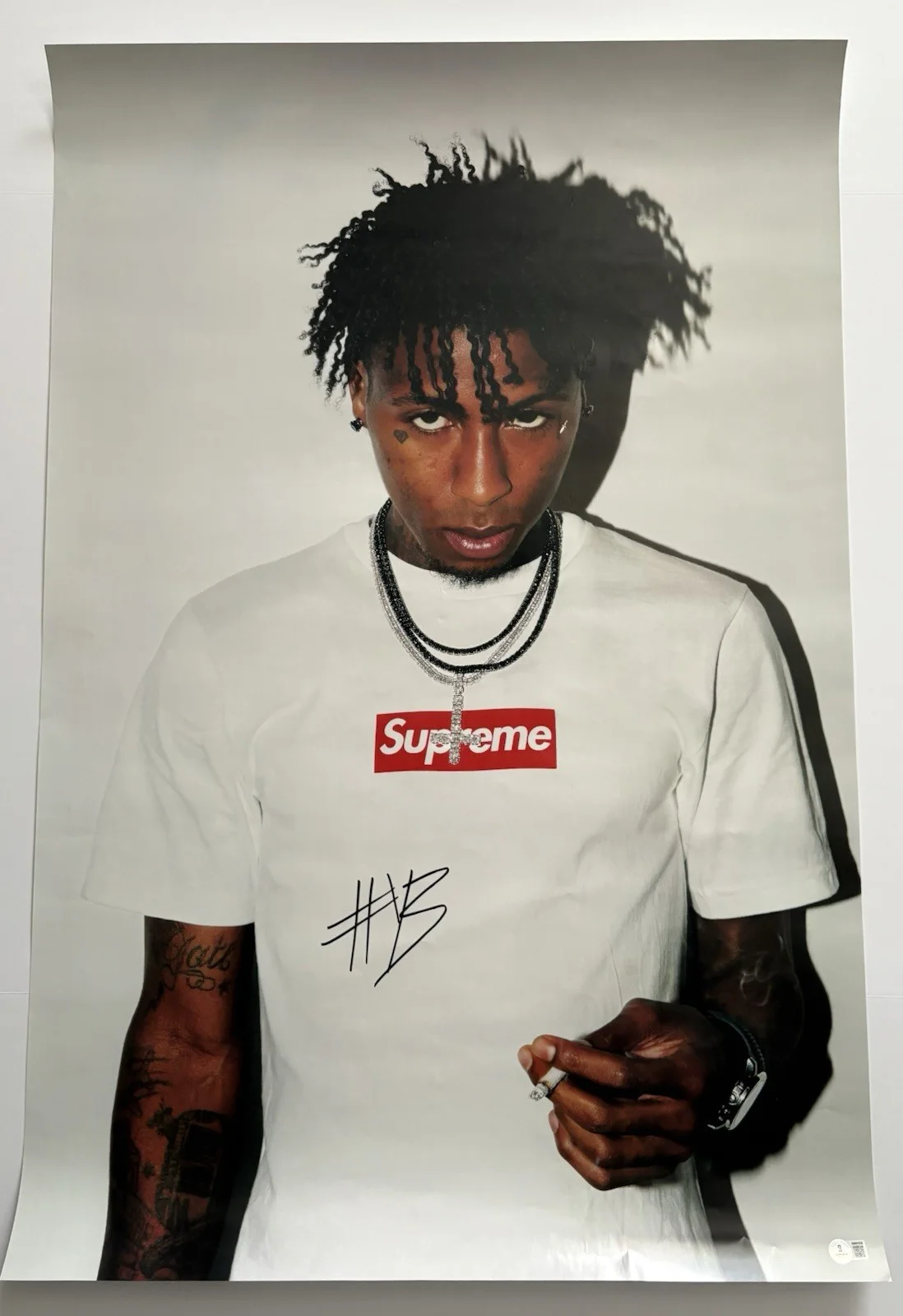NBA Youngboy Signed SUPREME 24x36 Poster Beckett BAS COA ORIGINAL RARE GRAIL!!, image 2
