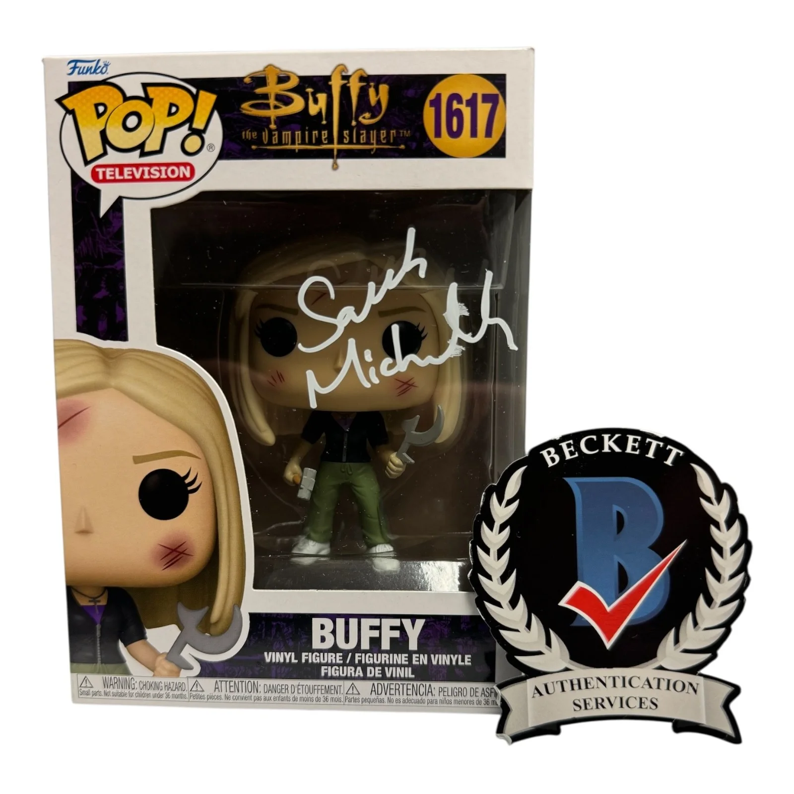 Sarah Michelle Gellar — Sarah Michelle Gellar Signed Autograph Buffy Funko Pop 1617 Beckett BAS