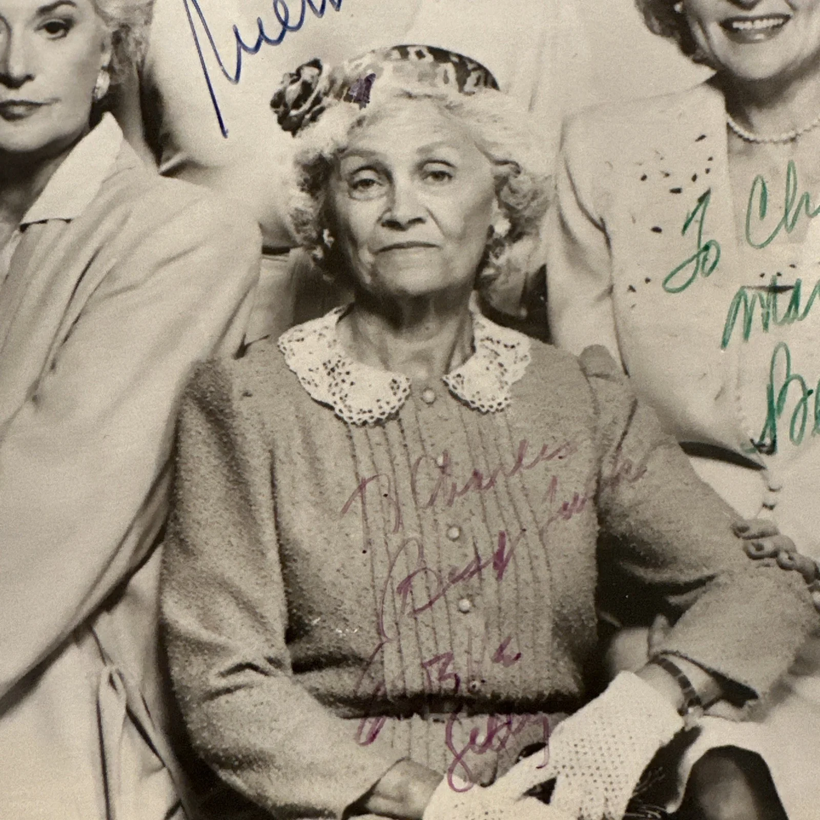 Betty White — The Golden Girls Signed Photo Display Bea Arthur Betty White Estelle Getty Rue, изображение 4