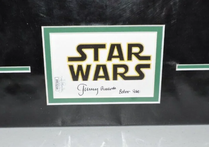 Jeremy Bulloch — Jeremy Bulloch Signed Star Wars Card W/Inscription with Boba Fett Photo JSA Cert, изображение 3