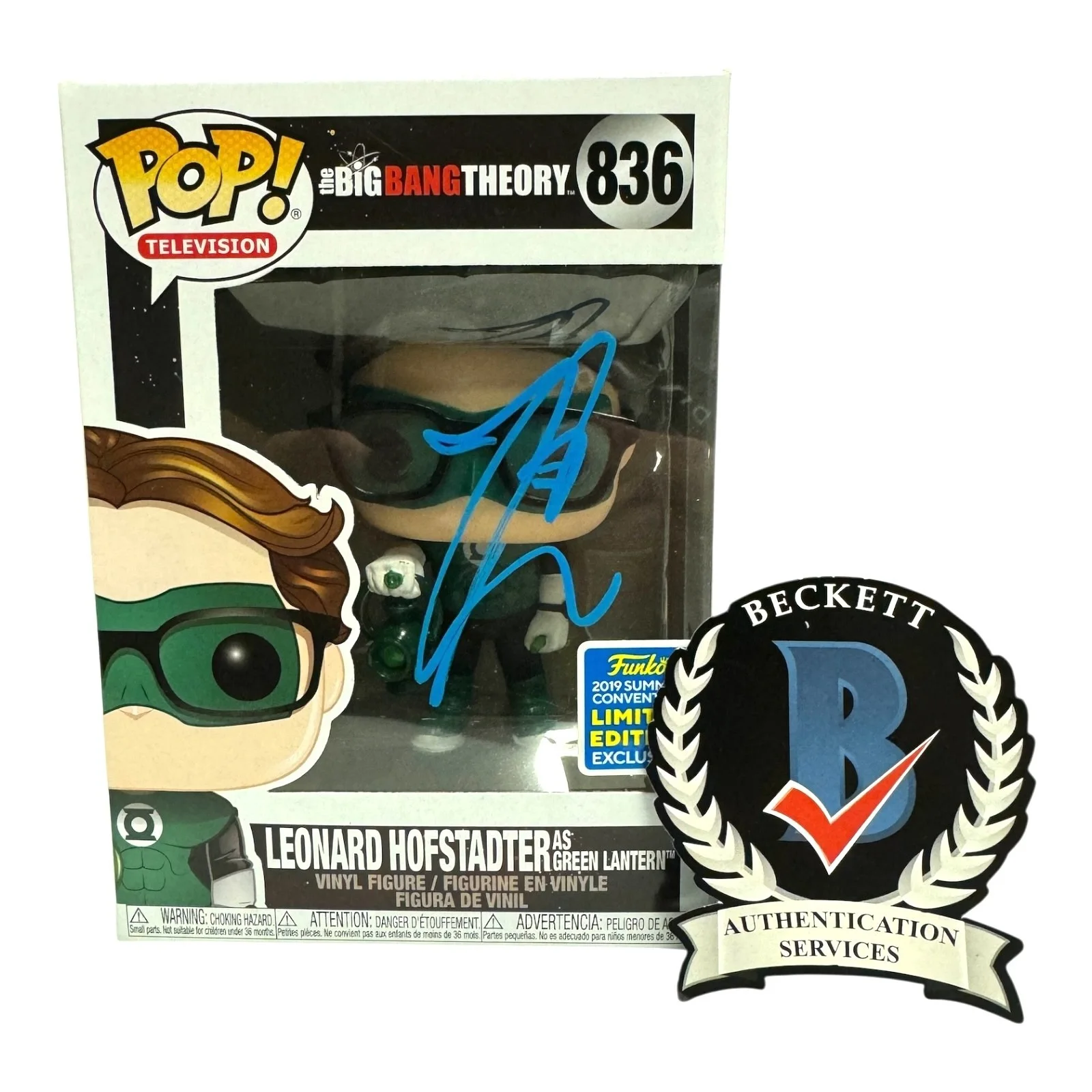 Johnny Galecki — Johnny Galecki Signed Auto The Big Bang Theory Funko Pop 836 BAS Beckett Leonard