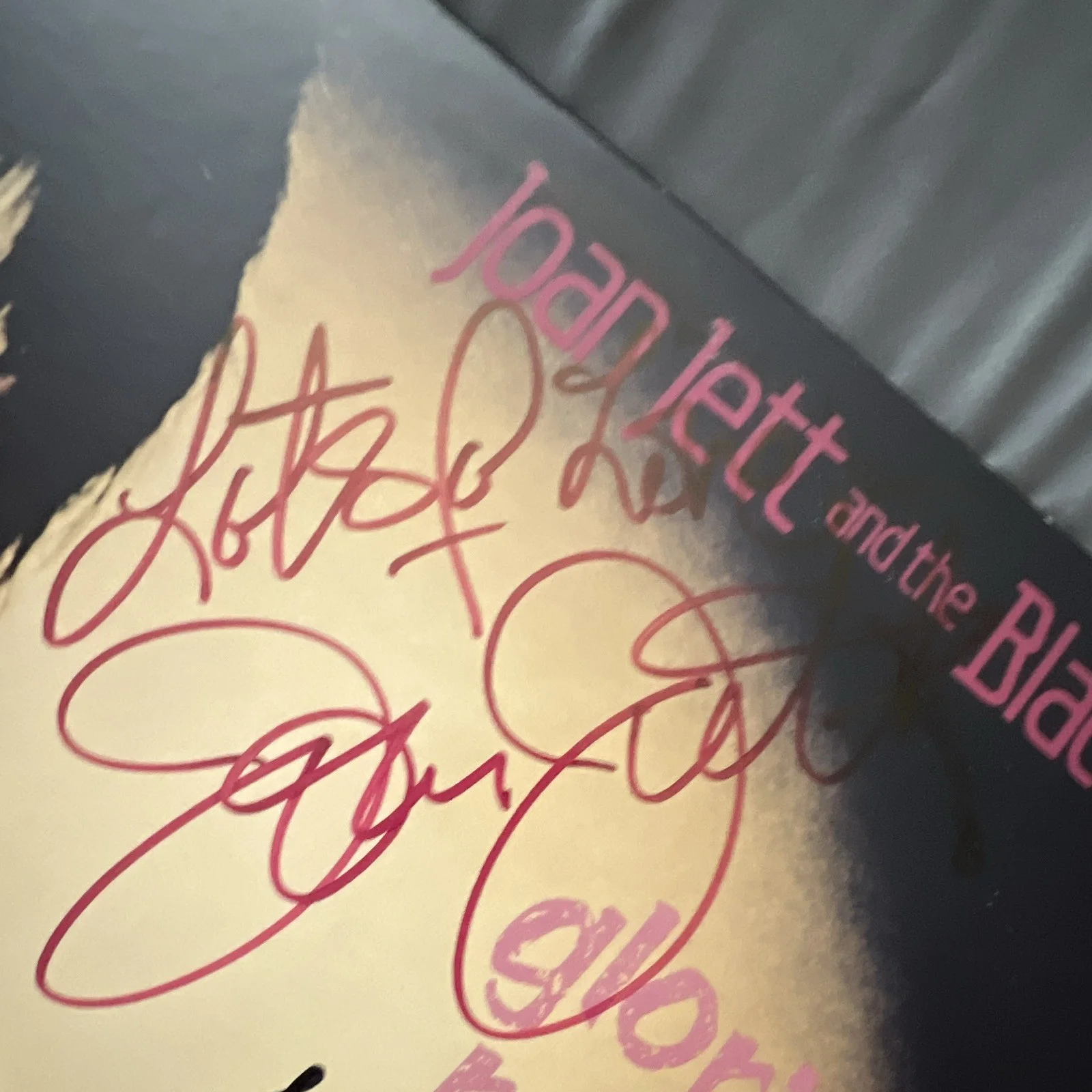 Joan Jett & The Blackhearts Glorious Results Signed Autographed Vinyl LP, image 5