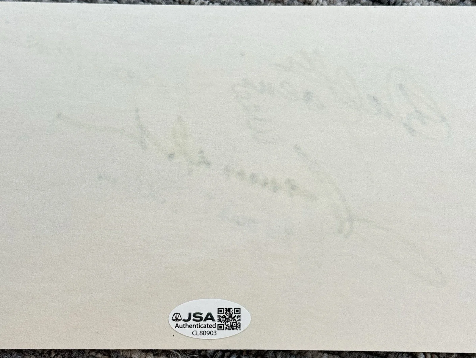 Star Trek — 1960’s Star Trek TV Cast Signed Autograph 5x8 Cut JSA Deforest Kelley 5 Sigs, image 2