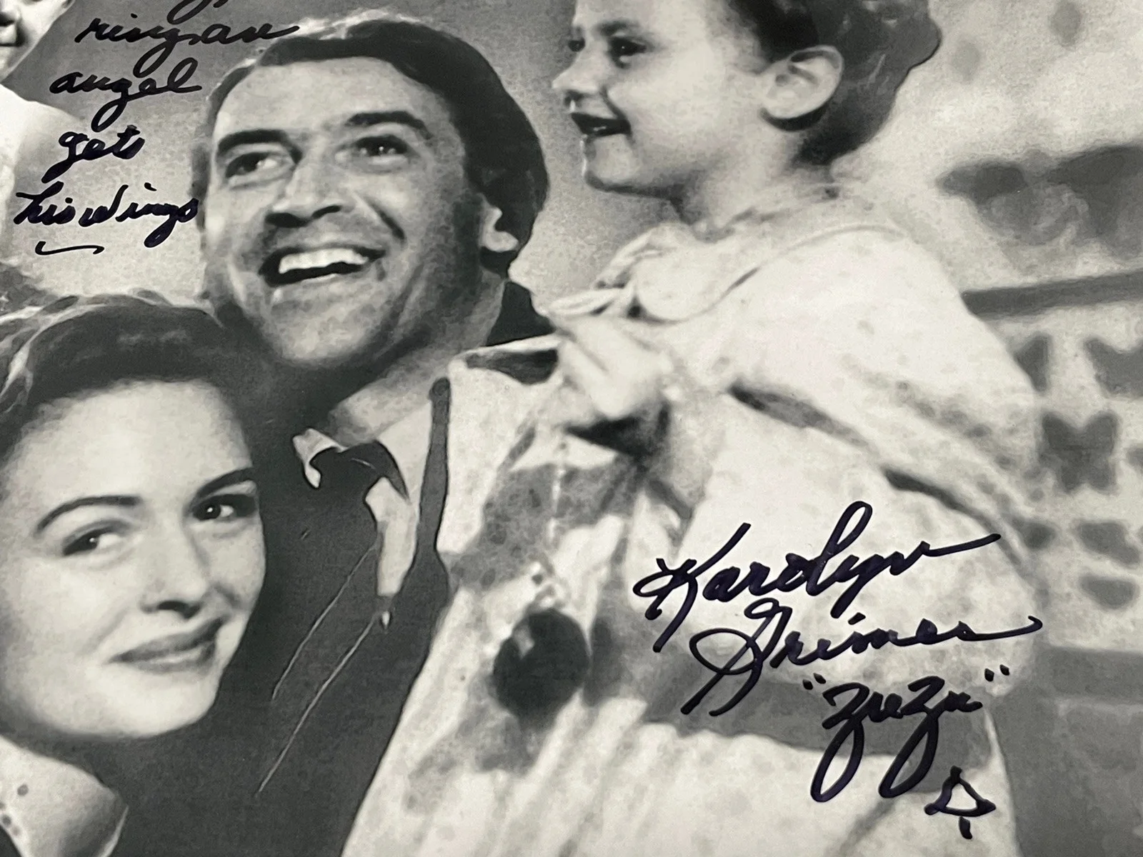 IT'S A WONDERFUL LIFE 8 X 10 W/ CLARENCE ODBODY KAROLYN ZU ZU GRIMES SIGNED ZUZU, изображение 5
