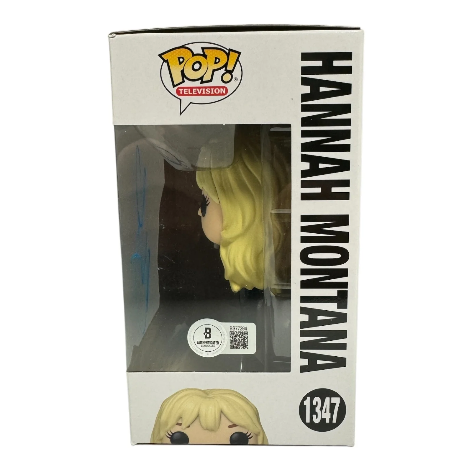 Miley Cyrus Signed Autograph Funko Pop 1347 Beckett BAS Hannah Montana, изображение 2