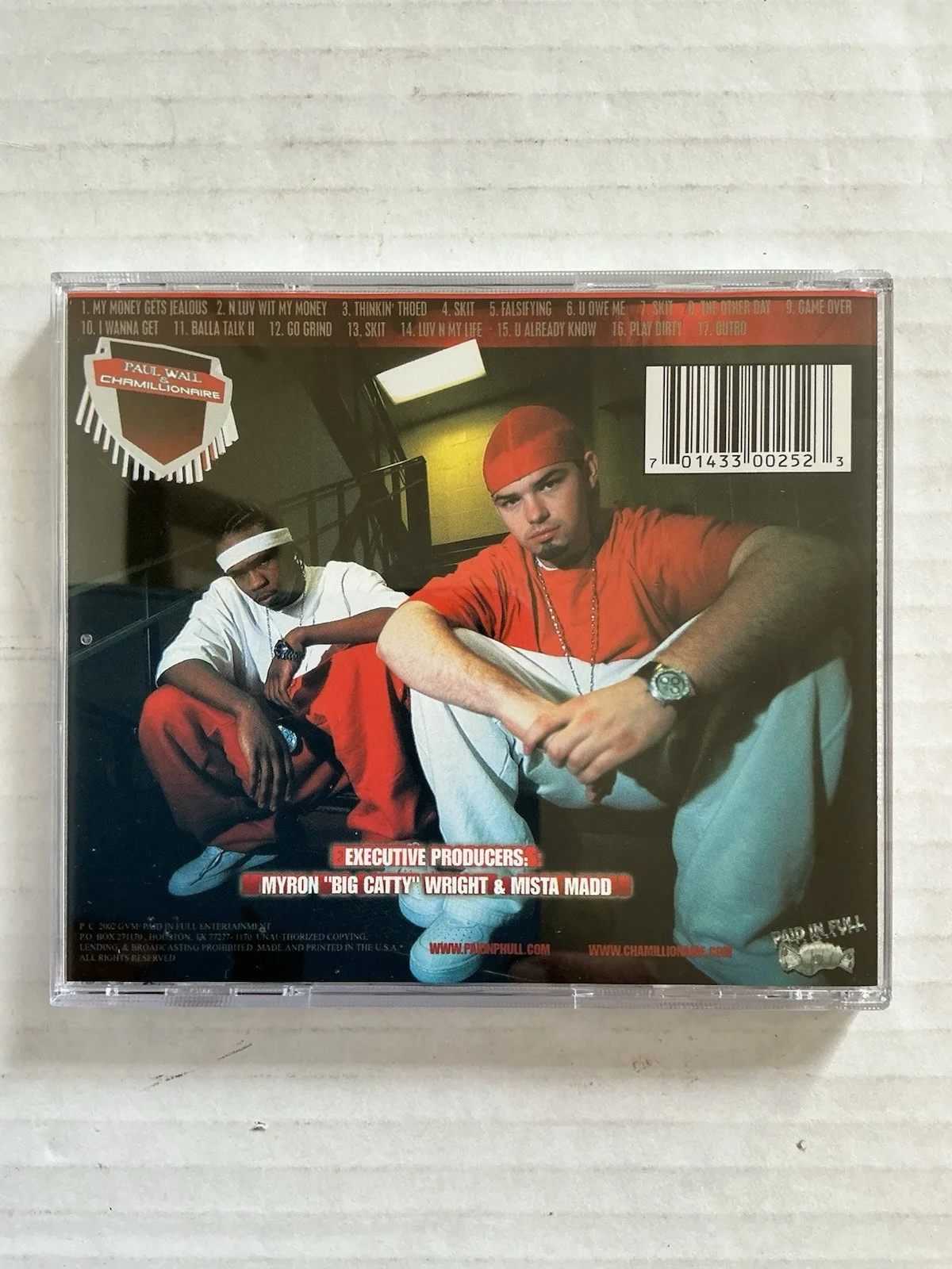 Paul Wall & Chamillionaire Get Ya Mind Correct CD 2002 Signed Autographed RARE, image 2