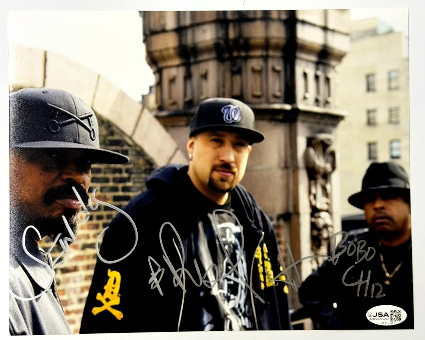 Cypress Hill Group Signed Autographed 8x10 Photo Sen Dog B-Real Eric Bobo JSA, image 2